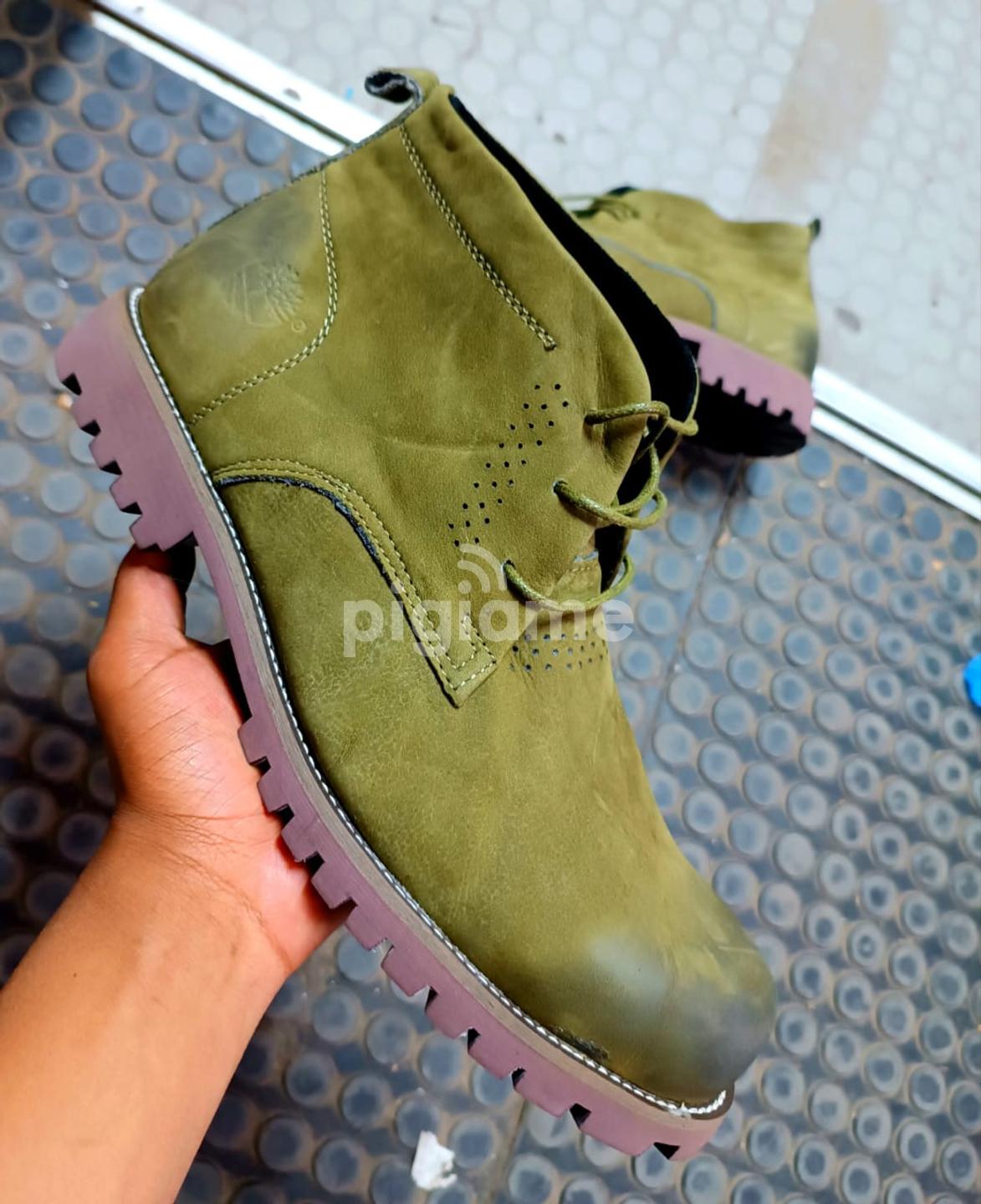 Green suede hot sale timberland boots