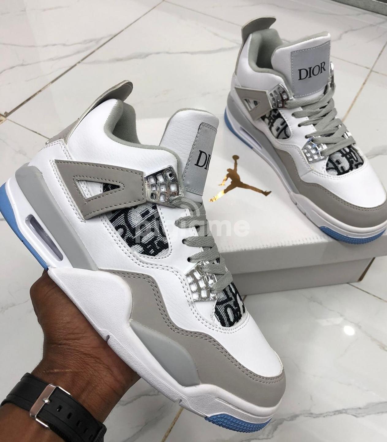 Air Jordan 4 Assorted Dior Unisex Sneakers White Grey in Nairobi
