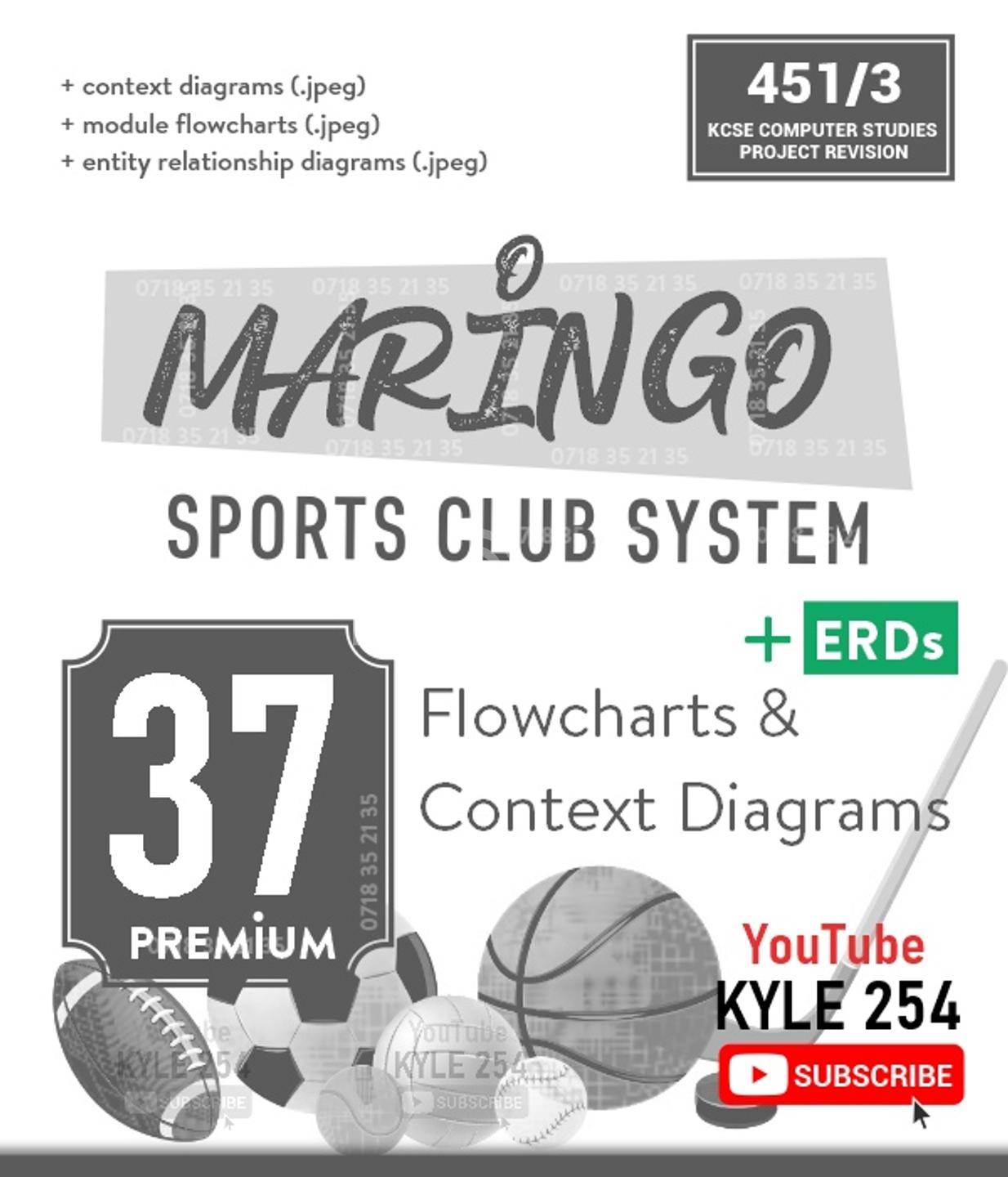 Maringo Sports Club System Flowcharts & Other Diagrams in Thika Town |  PigiaMe