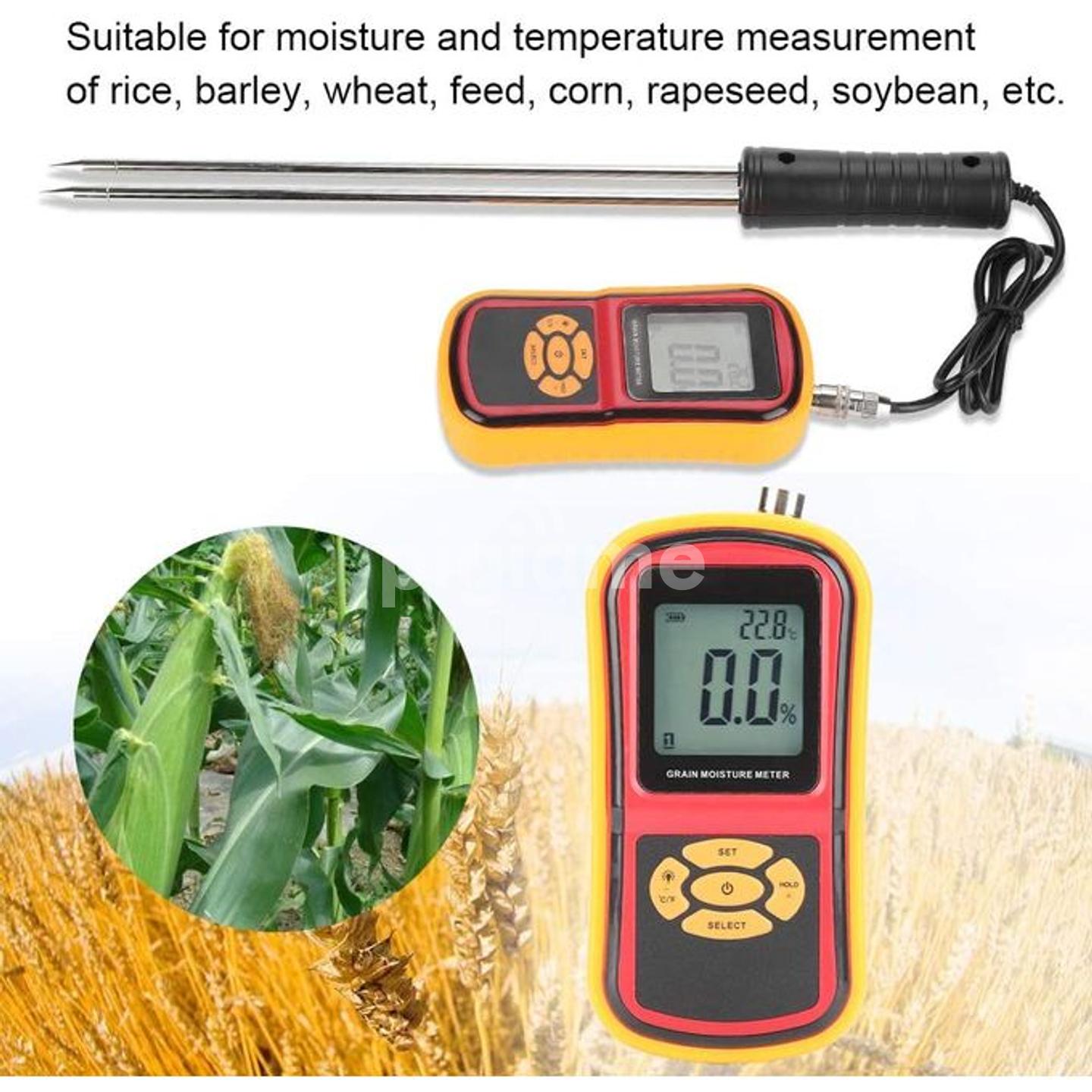Portable Digital LCD Grain Moisture Meter for Wheat Rice Corn Bean