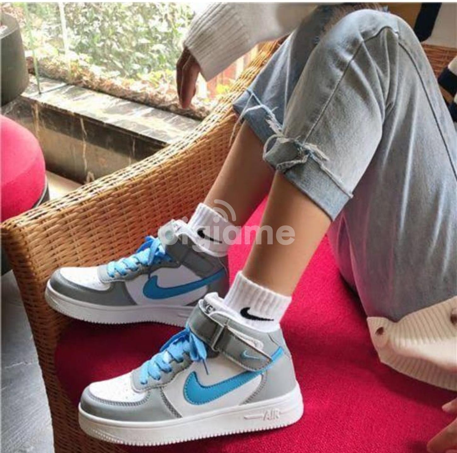 Nike Air Force 1 Women Sneakers High Top Sports Grey Blue in Nairobi CBD PigiaMe