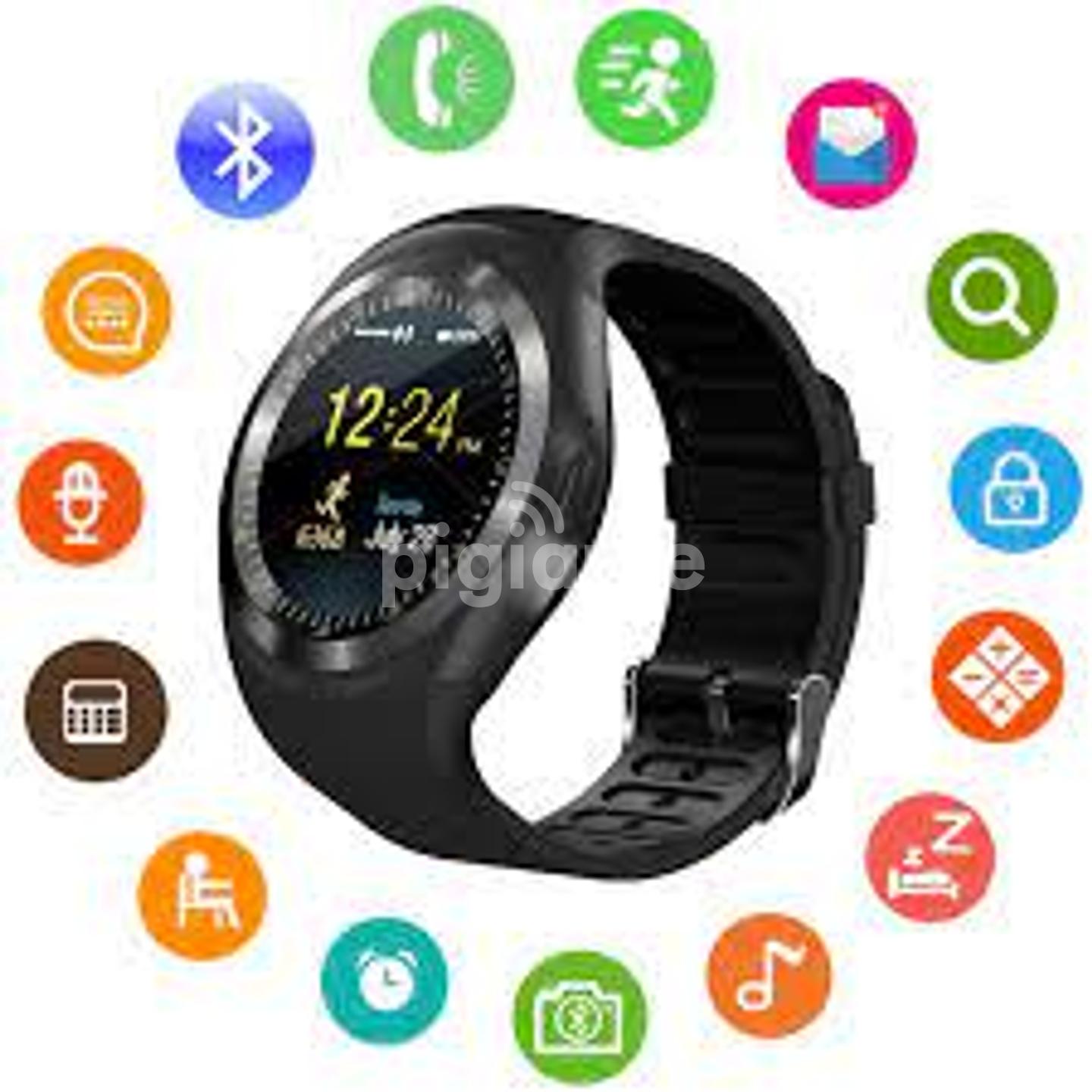 Gold spark smart watch y1 clearance