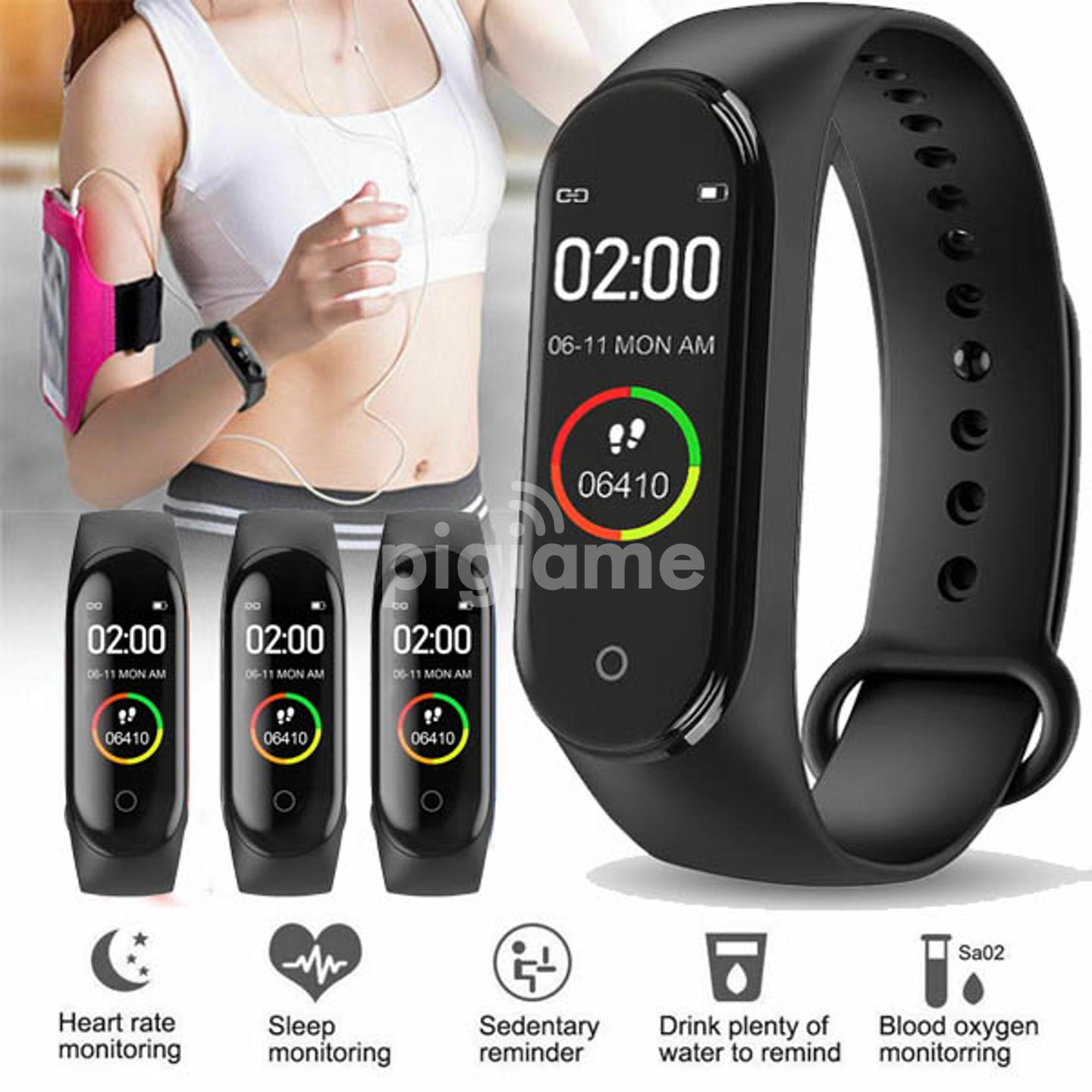 Black Rubber M4 Smart Bracelet, For Used For Fitness Tracking at Rs  160/piece in New Delhi