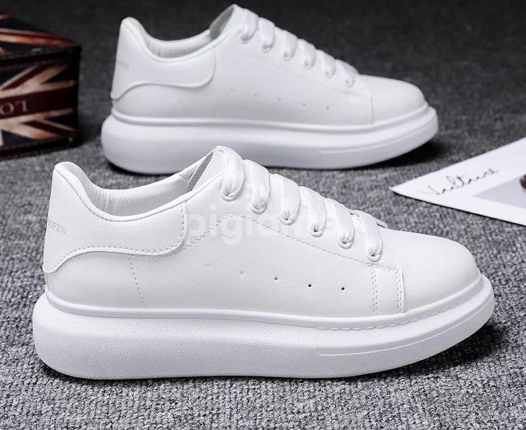 Alexander mcqueen show leather platform clearance trainers