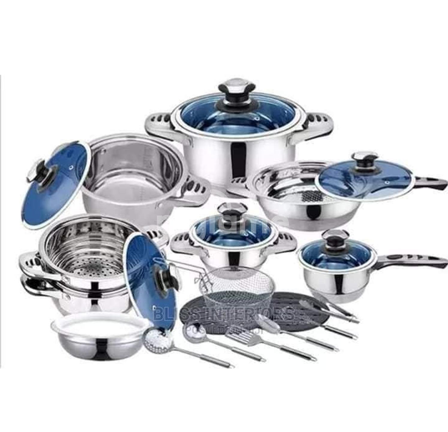 25 Piece Stainless Steel Harraz Cookware Set in Nairobi CBD, Accra Road