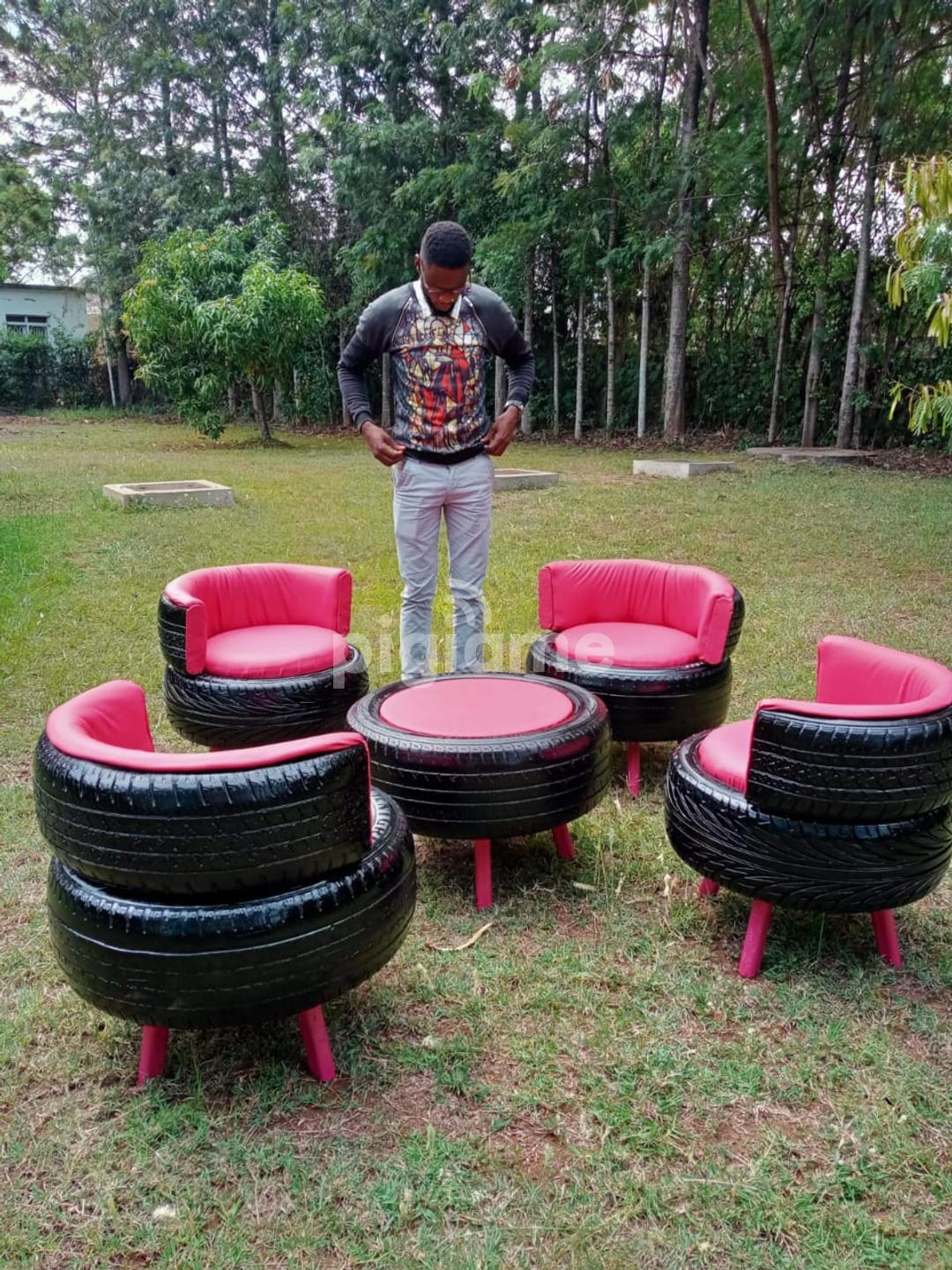 Tyre chairs and store tables