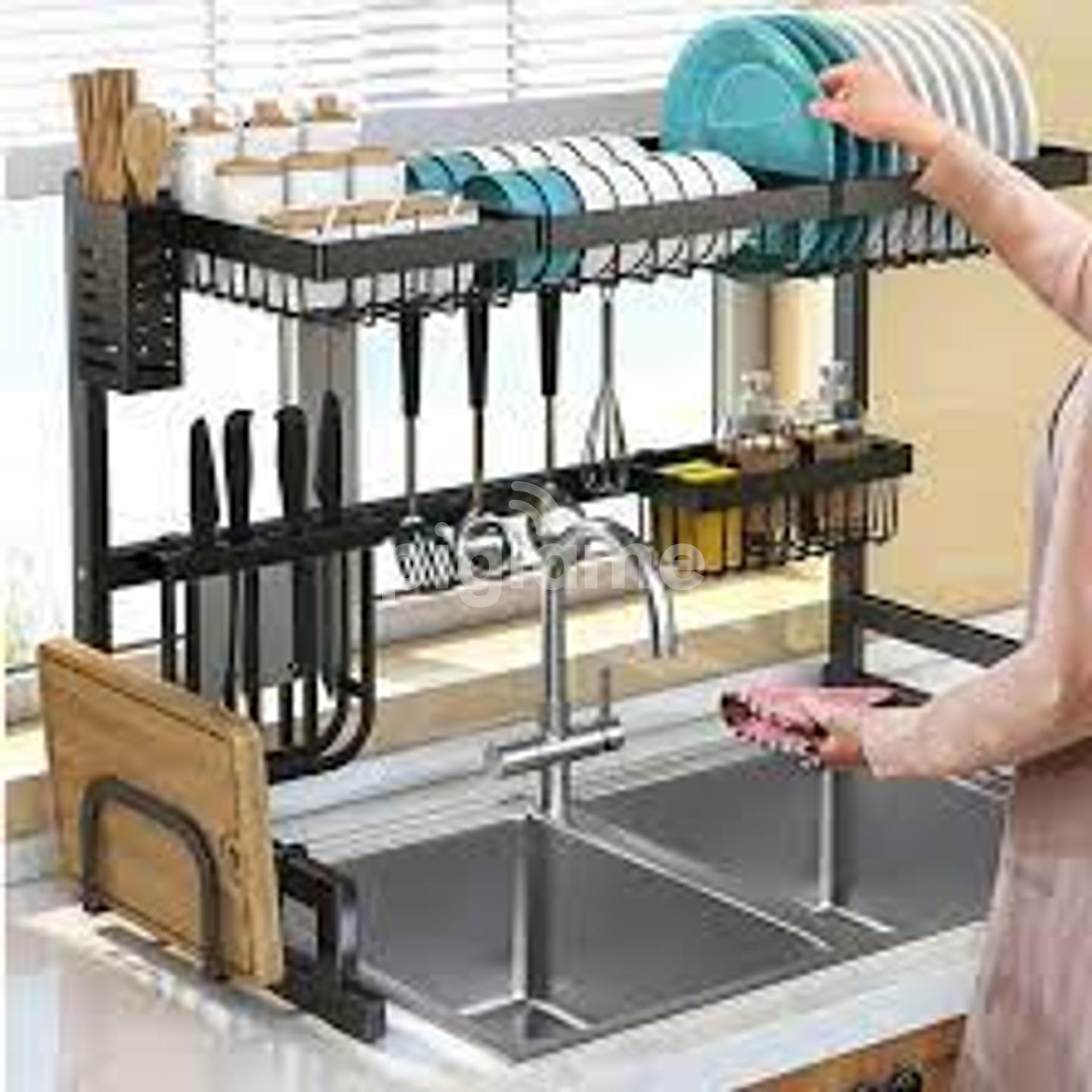Pusdon Stainless Steel Over Sink Dish Drying Rack DIY Parts - Chopping  Board Rack/Pot Cover Holder