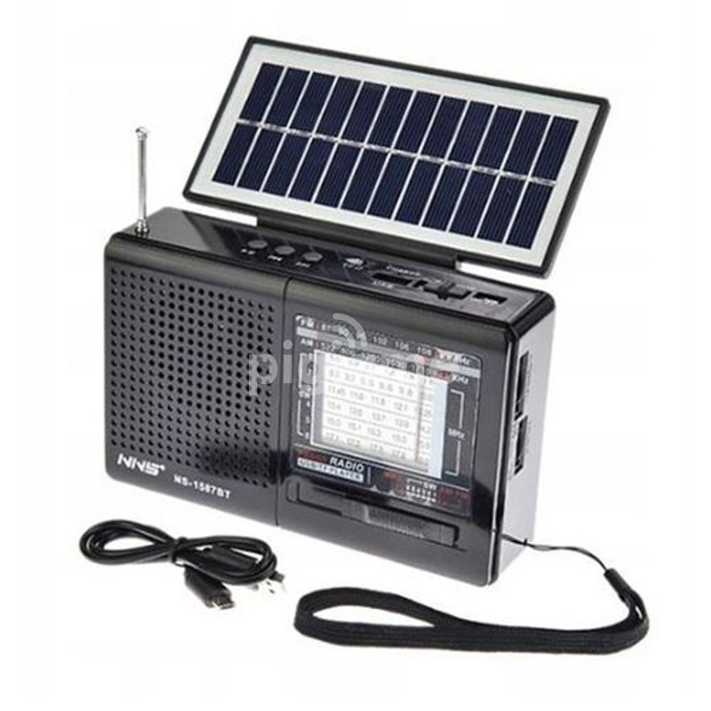 Ns 1587bt Portable Solar Fm Radio That Can Use E Lectricity Batteries Or Solar Panel Varying Colou In Nairobi Pigiame