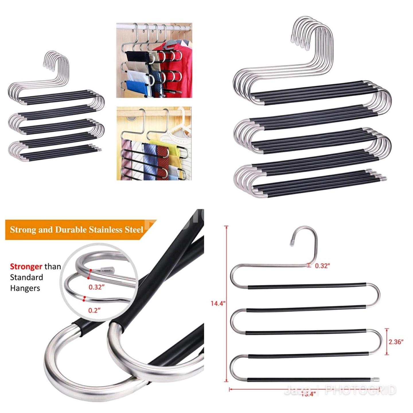 S-SHAPED HANGERS WITH ANTISLIP COATING | PigiaMe