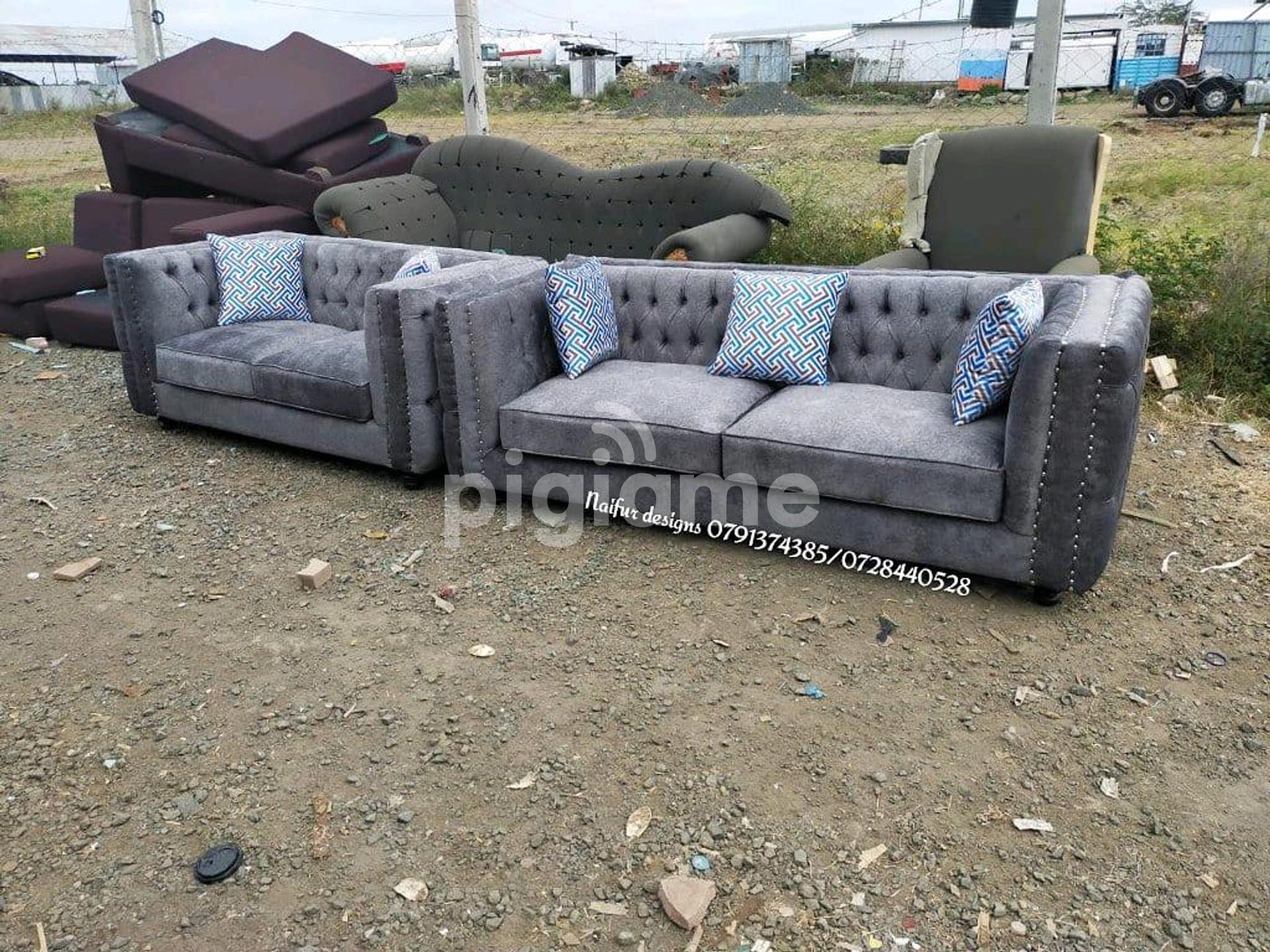 Grey sofas for sale in Nairobi Kenya/Three seater sofa/modern bed