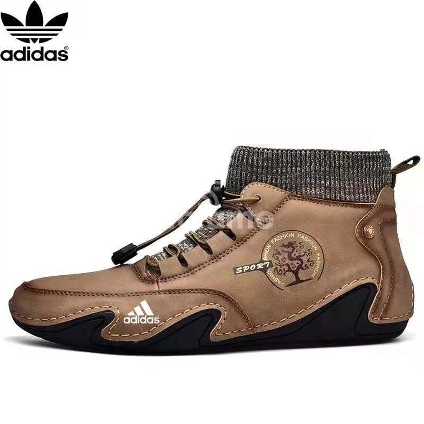 Adidas Men Handmade Leather Sock Ankle Boots Brown in Nairobi CBD