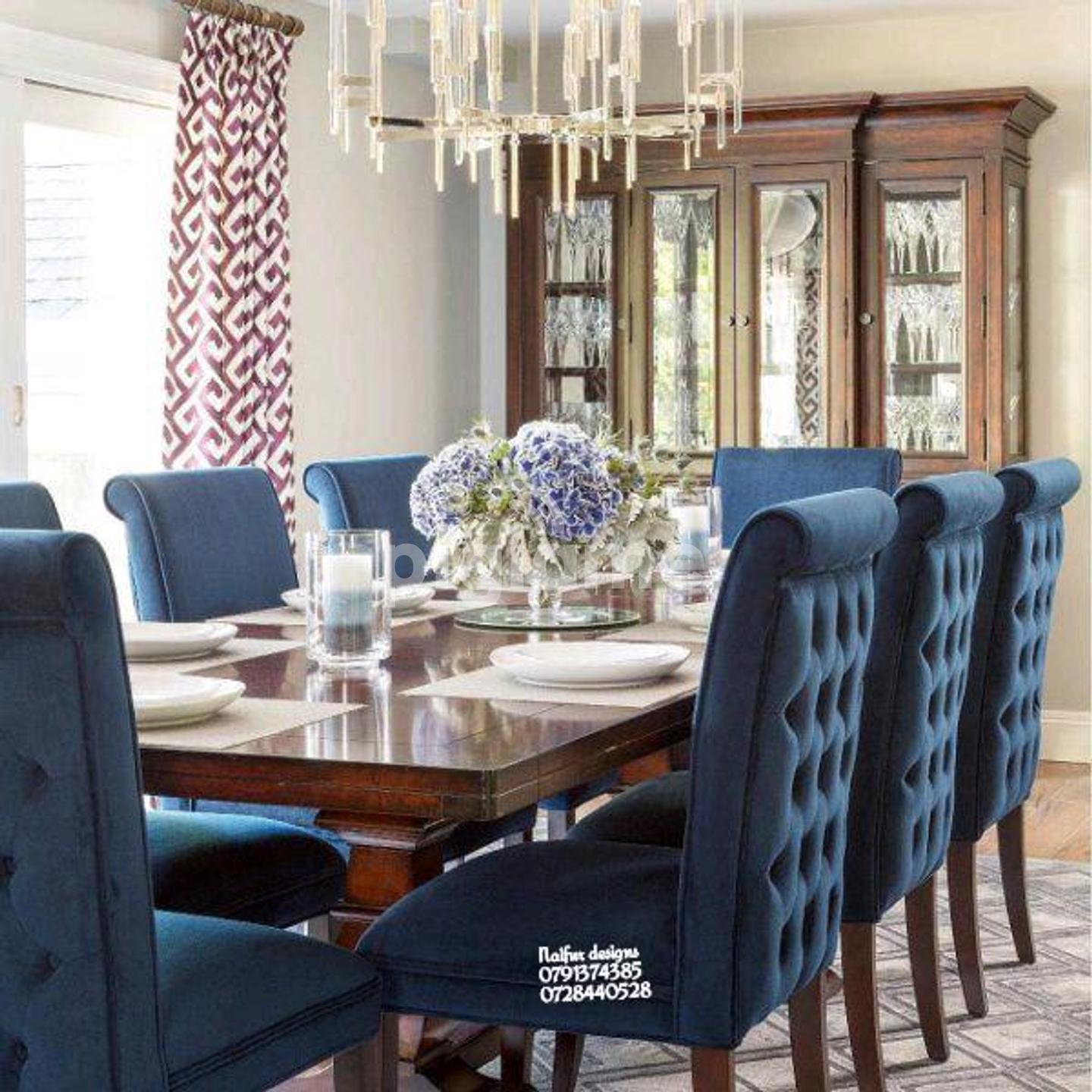 Modern Eight Seater Dining Tables For Sale In Nairobi Kenya/Modern Blue