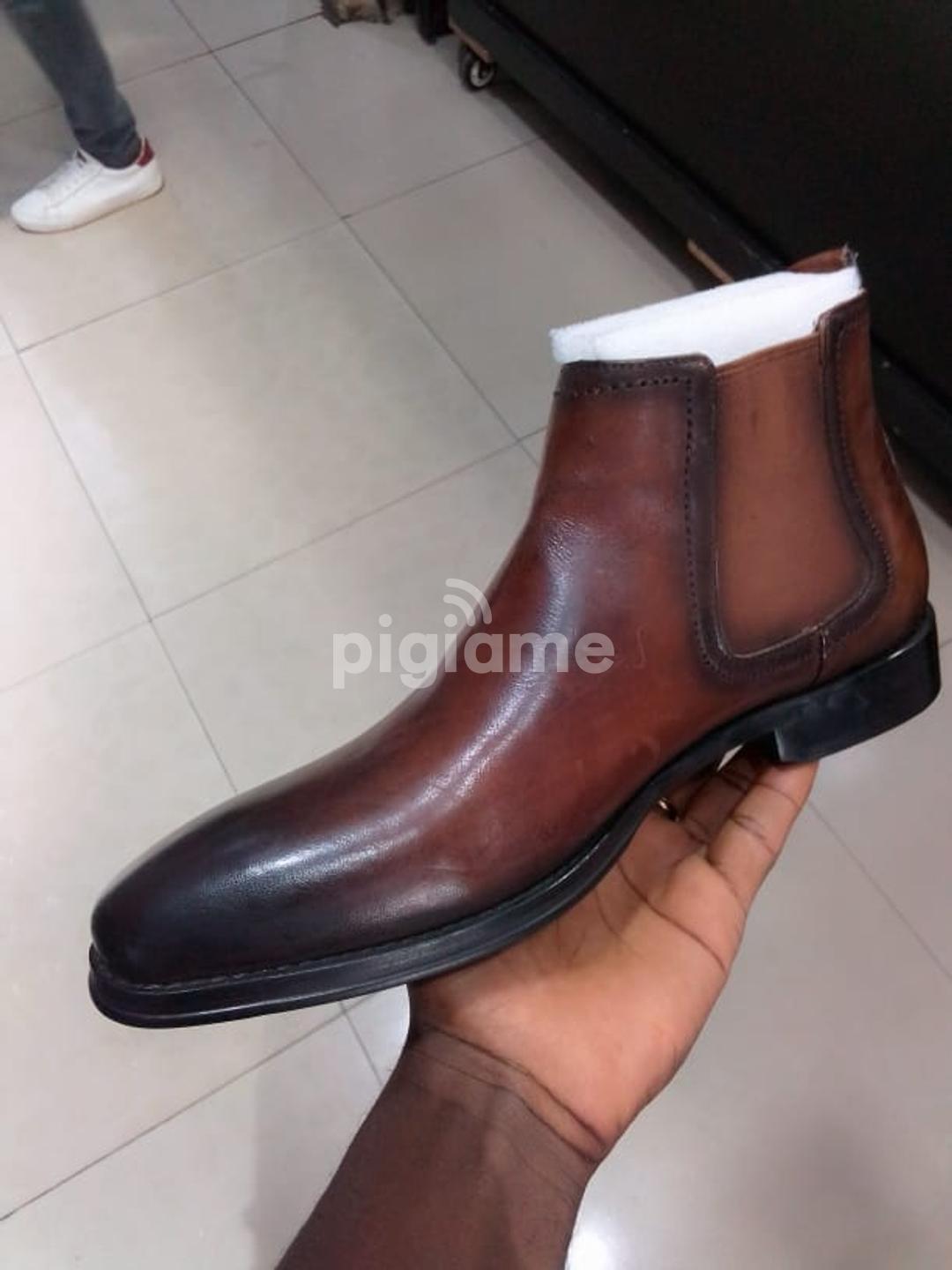 Aldo Vianello R Chelsea Boots Dark Brown Leather in Nairobi CBD PigiaMe
