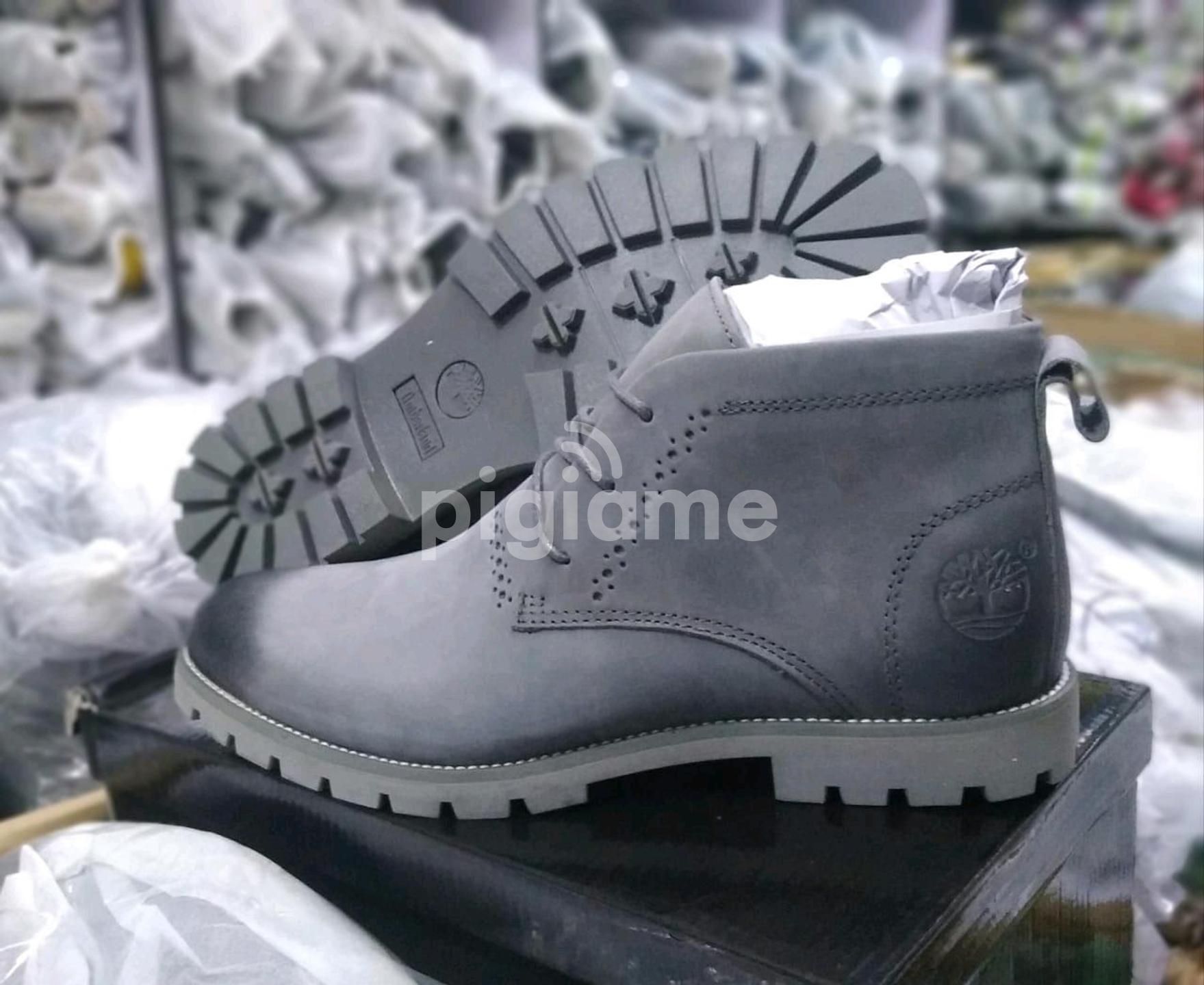 Gray cheap timbs mens