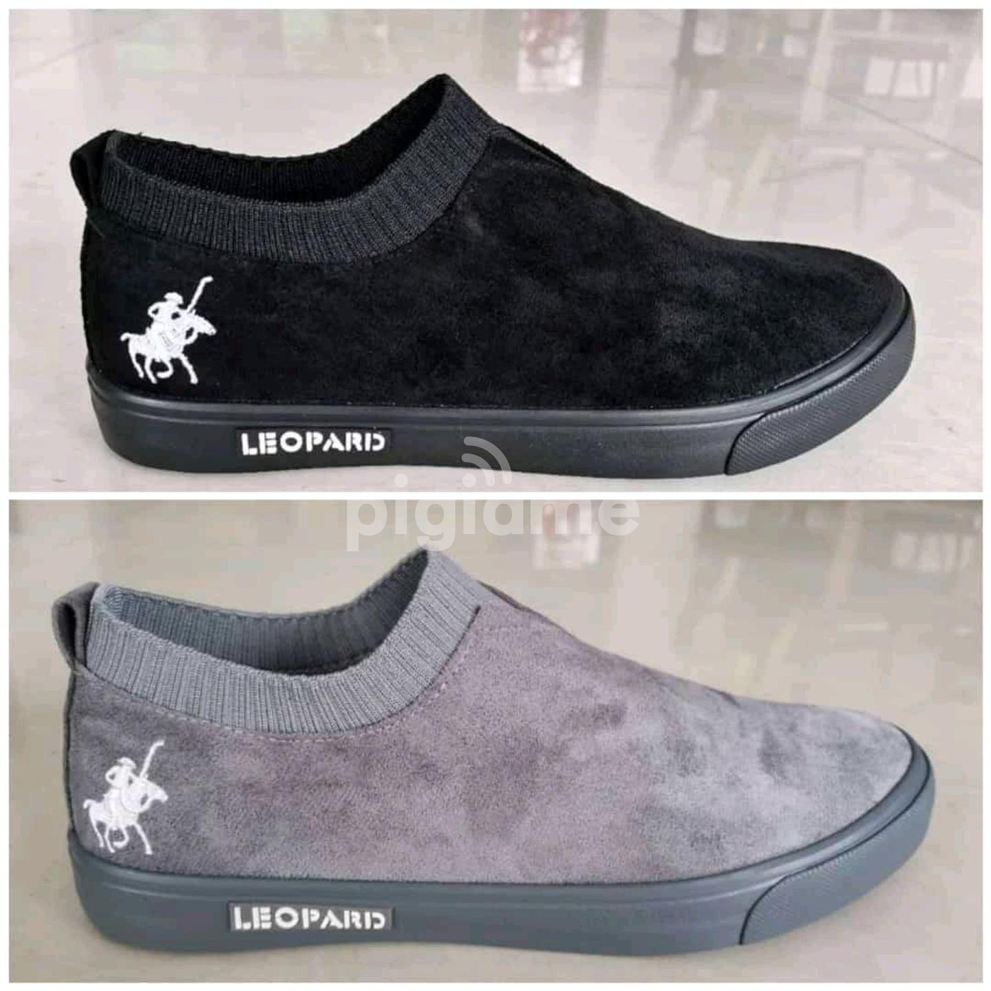 leopard rubber shoes