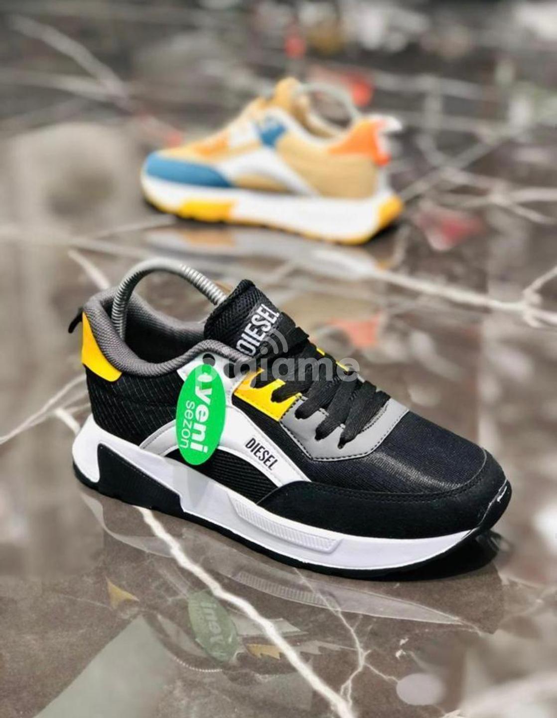 Men s Shoes Black Diesel Sneakers