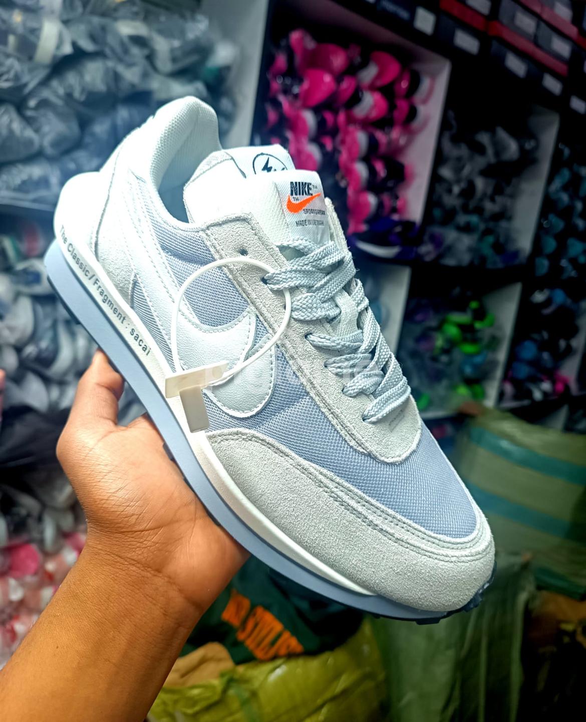 Classic Fragment Nike Sacai Mens Casual Sneakers Blue
