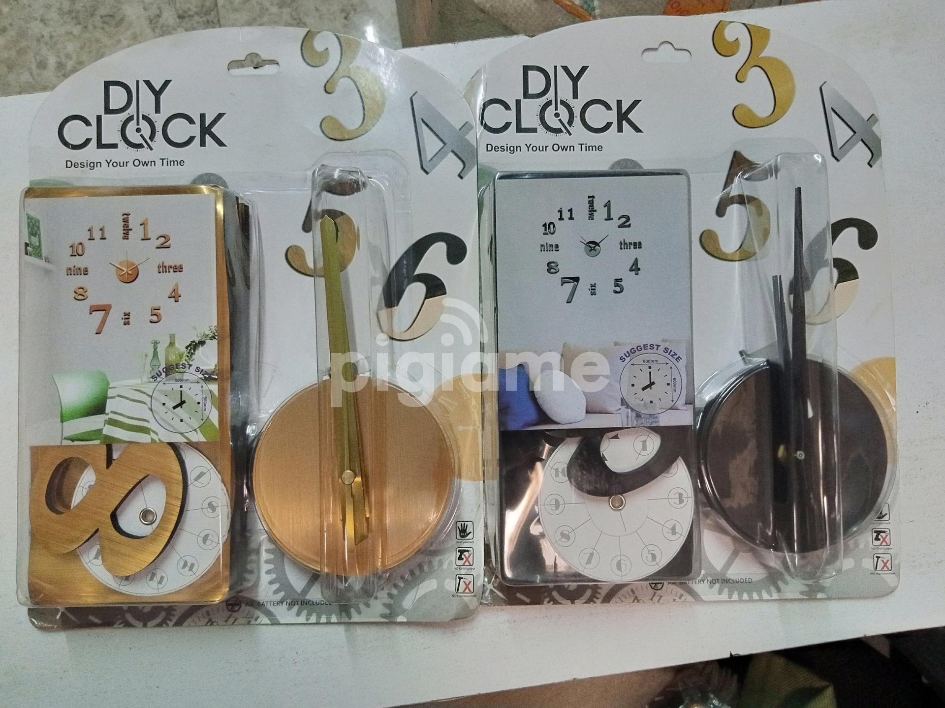 Stick On Wall Clock Diy Large Modern Design Decal 3D in Nairobi CBD