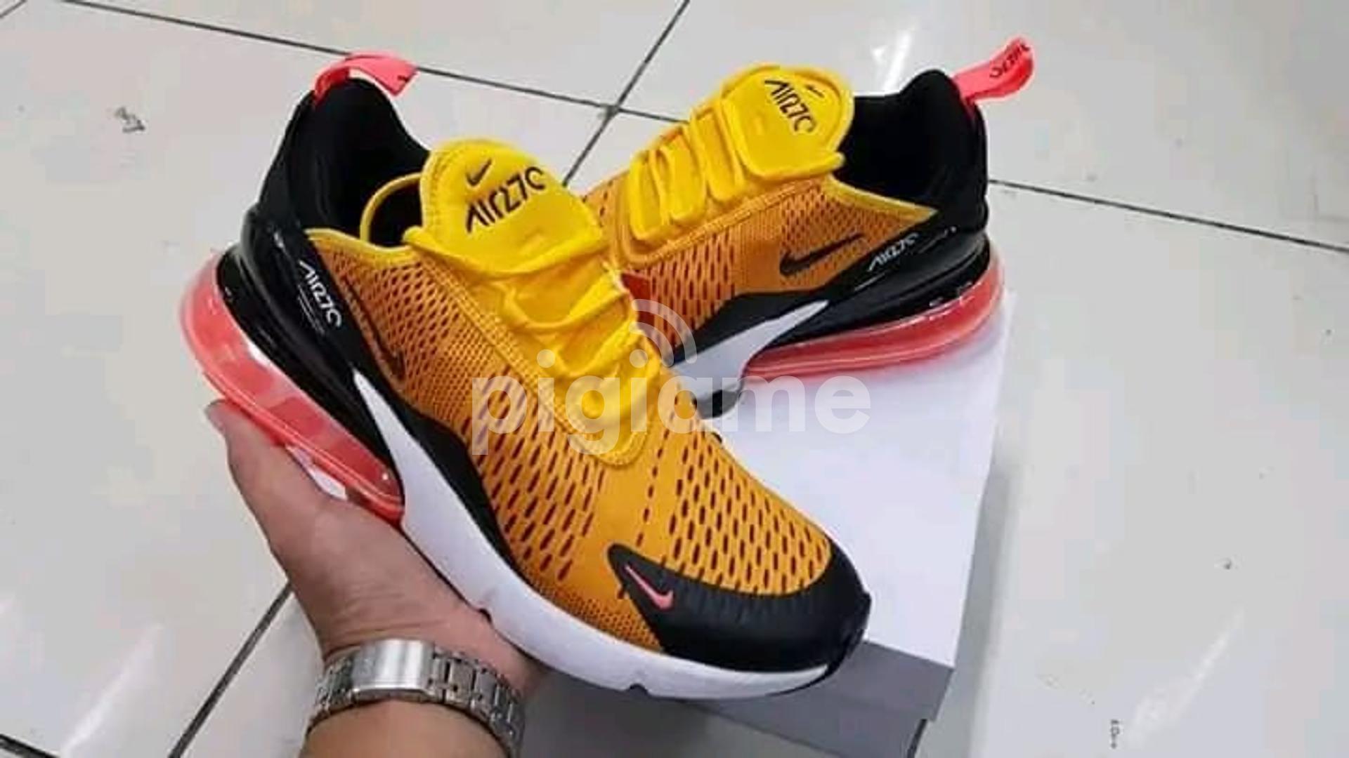Nike Air Max 270 Yellow Black Red in Nairobi CBD PigiaMe