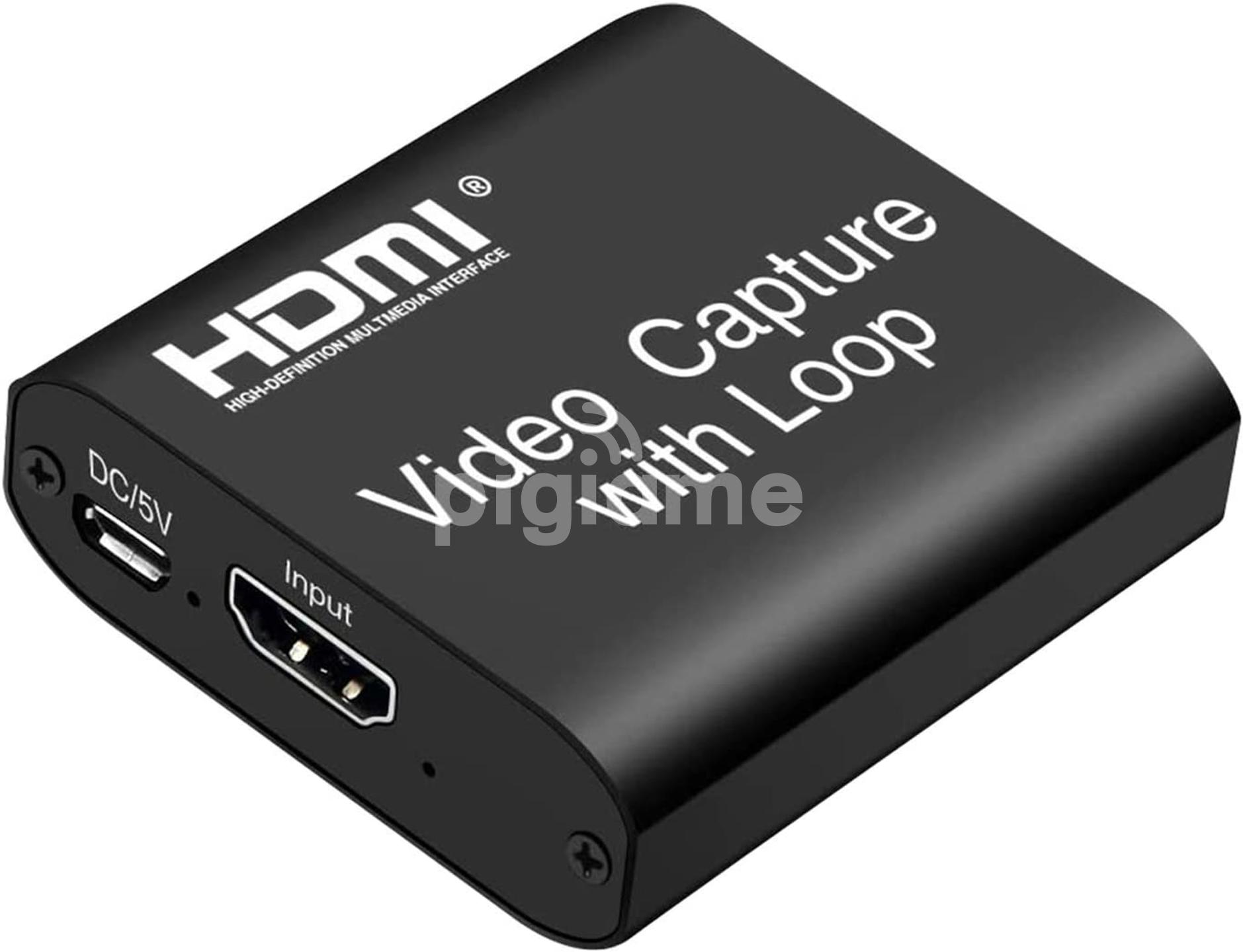 Video Capture Card 4K HDMI Device with Loop Out