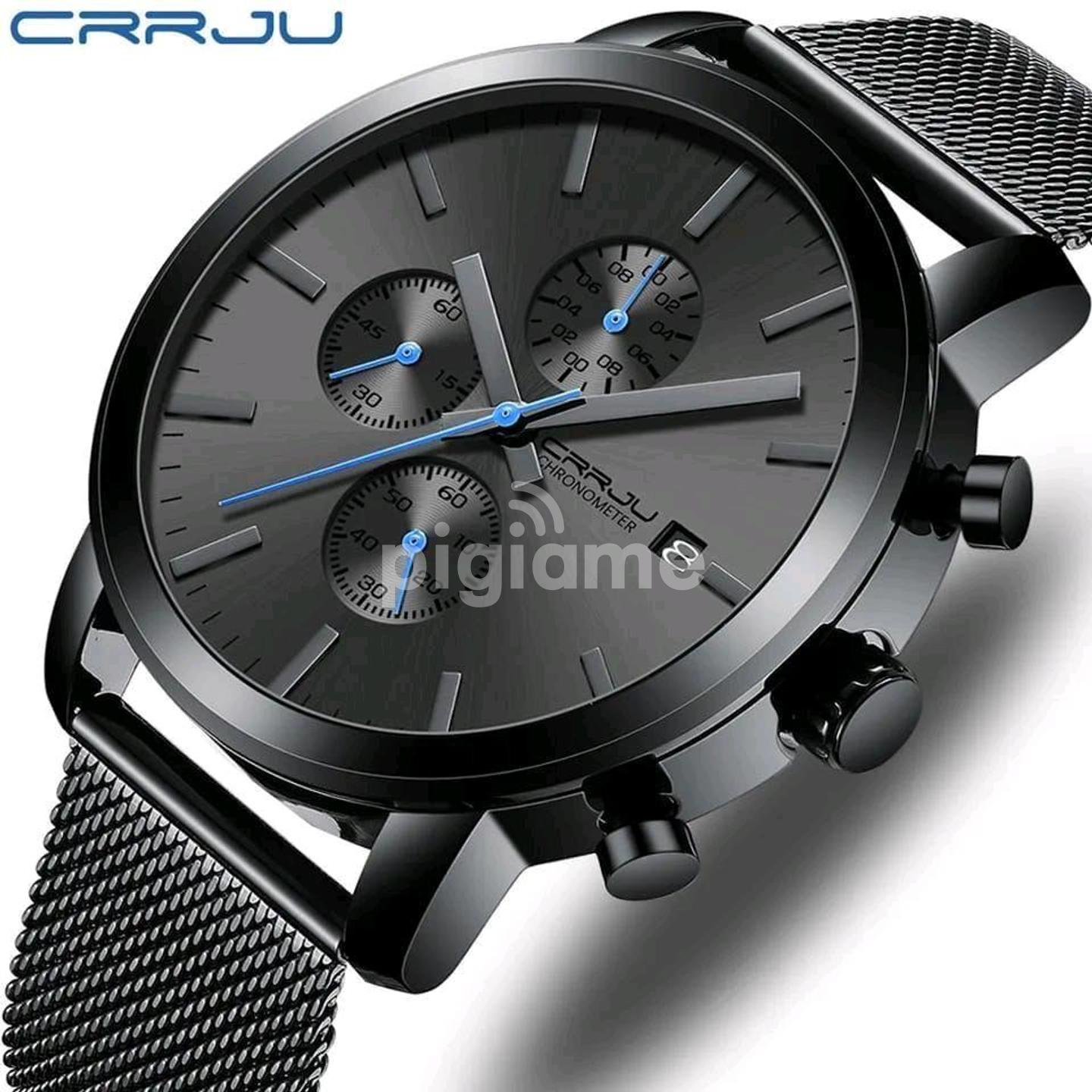 Crrju Fashion Mens Watches Top Brand Luxury Quartz Watch in
