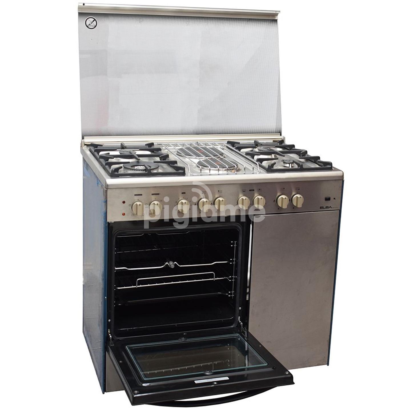 Elba Cooker 4 Gas+ 2 Electric + Gas Compartment Stainless Steel Eb