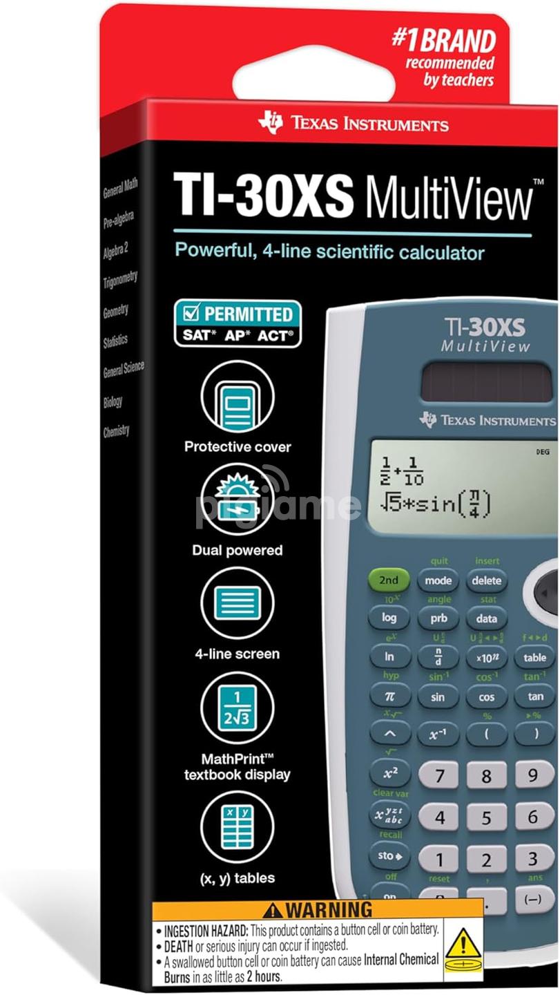 Ti 30xiis Scientific Calculator TEXAS INSTRUMENTS TI-30XB MultiView ...