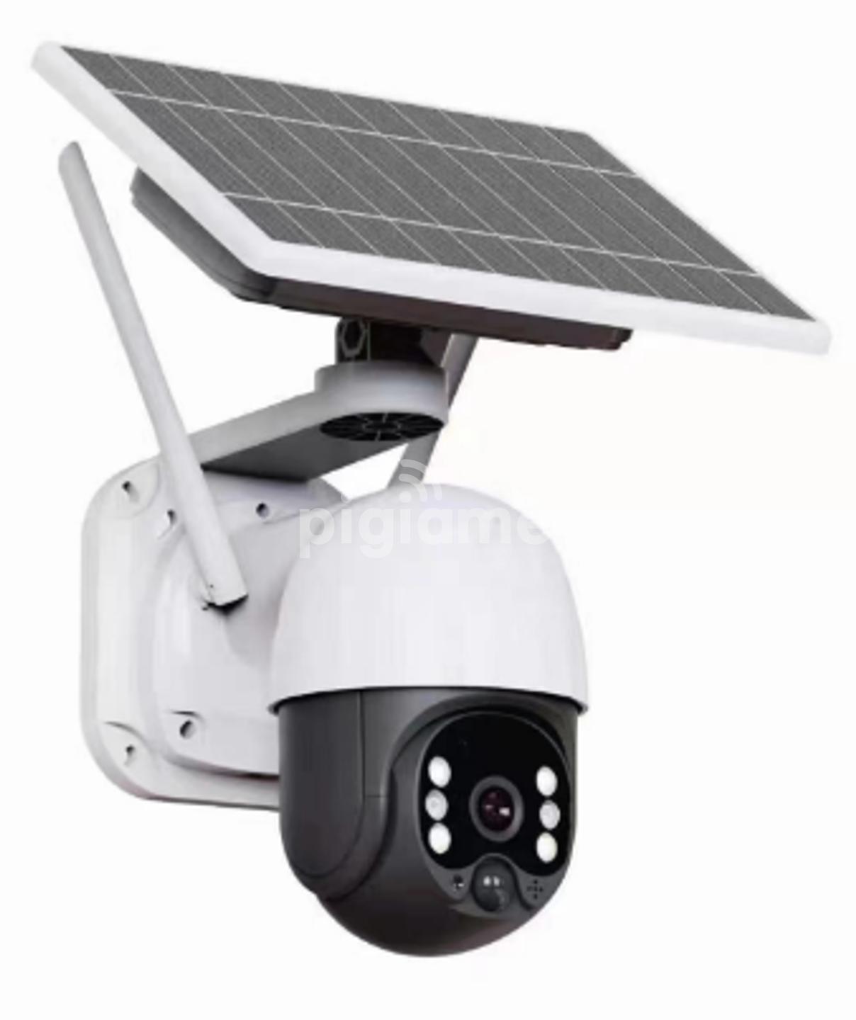 Solar powered ptz ip store camera