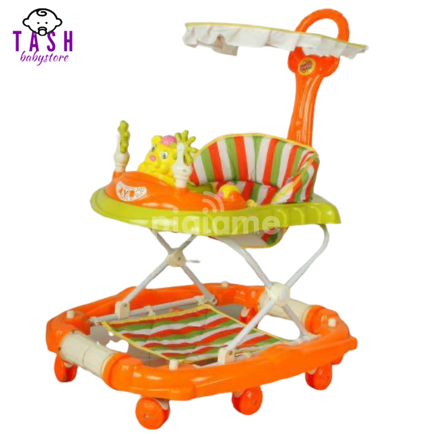 2 in 1 Baby Walker with Push Handle and Umbrella PigiaMe
