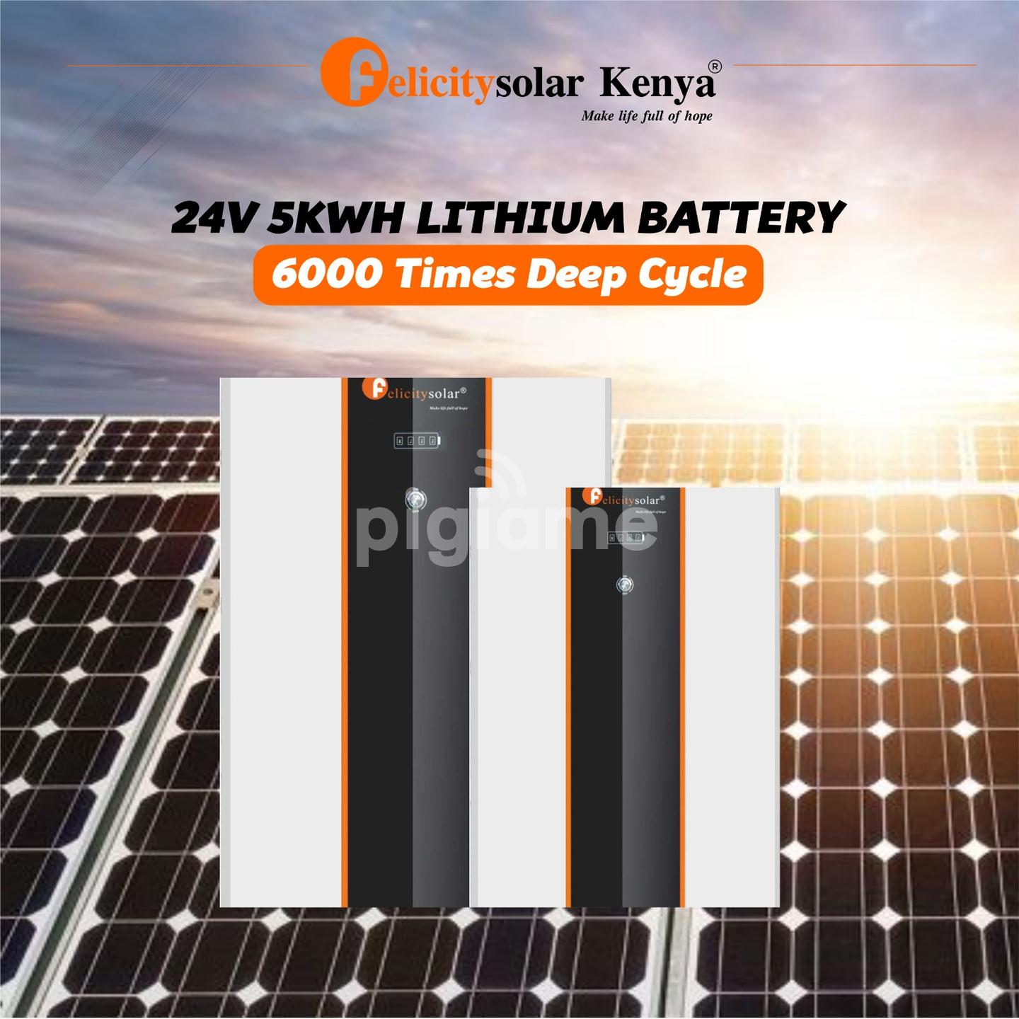 24V 5Kwh Lithium Battery( 6000 Times Deep Cycle) in Mombasa PigiaMe