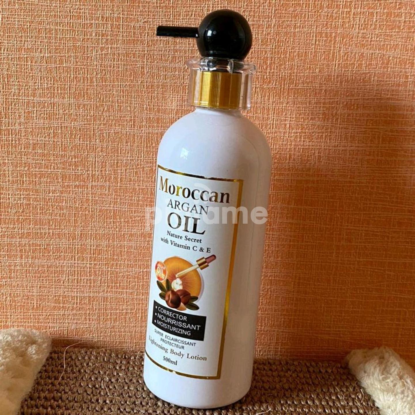 Moroccan Argan Oil Lotion With Vitamin C & E Lightening Body Lotion in