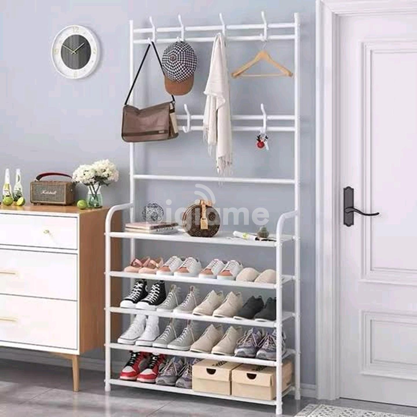 5 Tier Shoe Rack Organizer With Coat Hanger in Nairobi CBD, City Centre