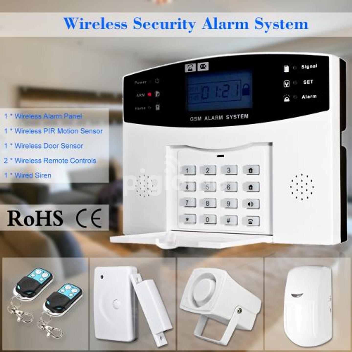Security alarm system wireless gsm alarm sales