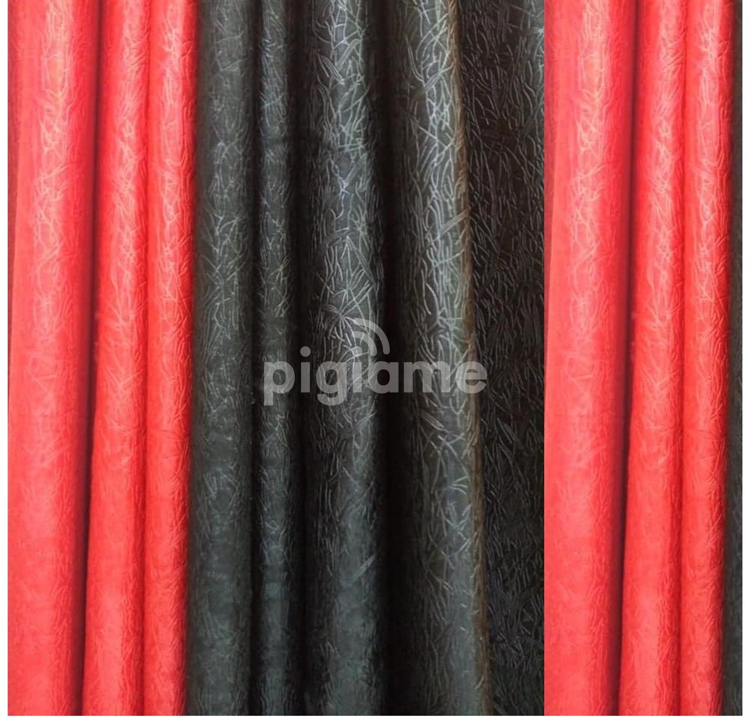Poly Cotton Black Red Curtains In Nairobi Pigiame