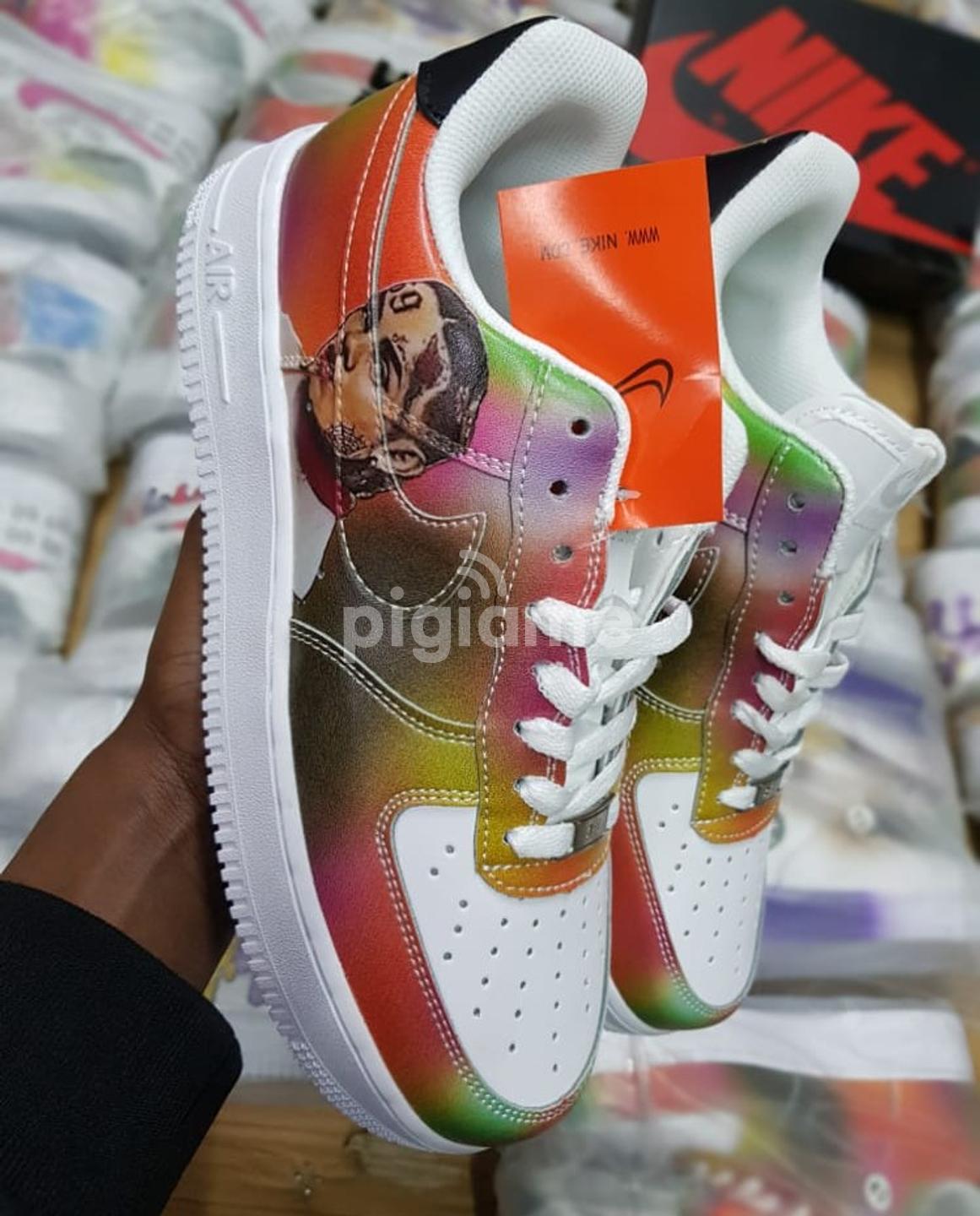Customized Nike Air force 69 White Orange
