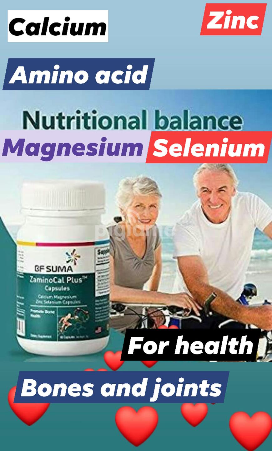 Zaminocal Plus,60 Capsule Amino Acid,Zinc,Calcium,Selenium Magnesium