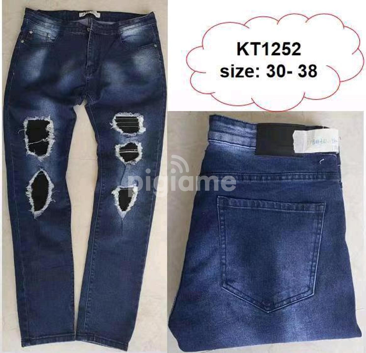 Paint Ripped Jeans Men's Jeans 