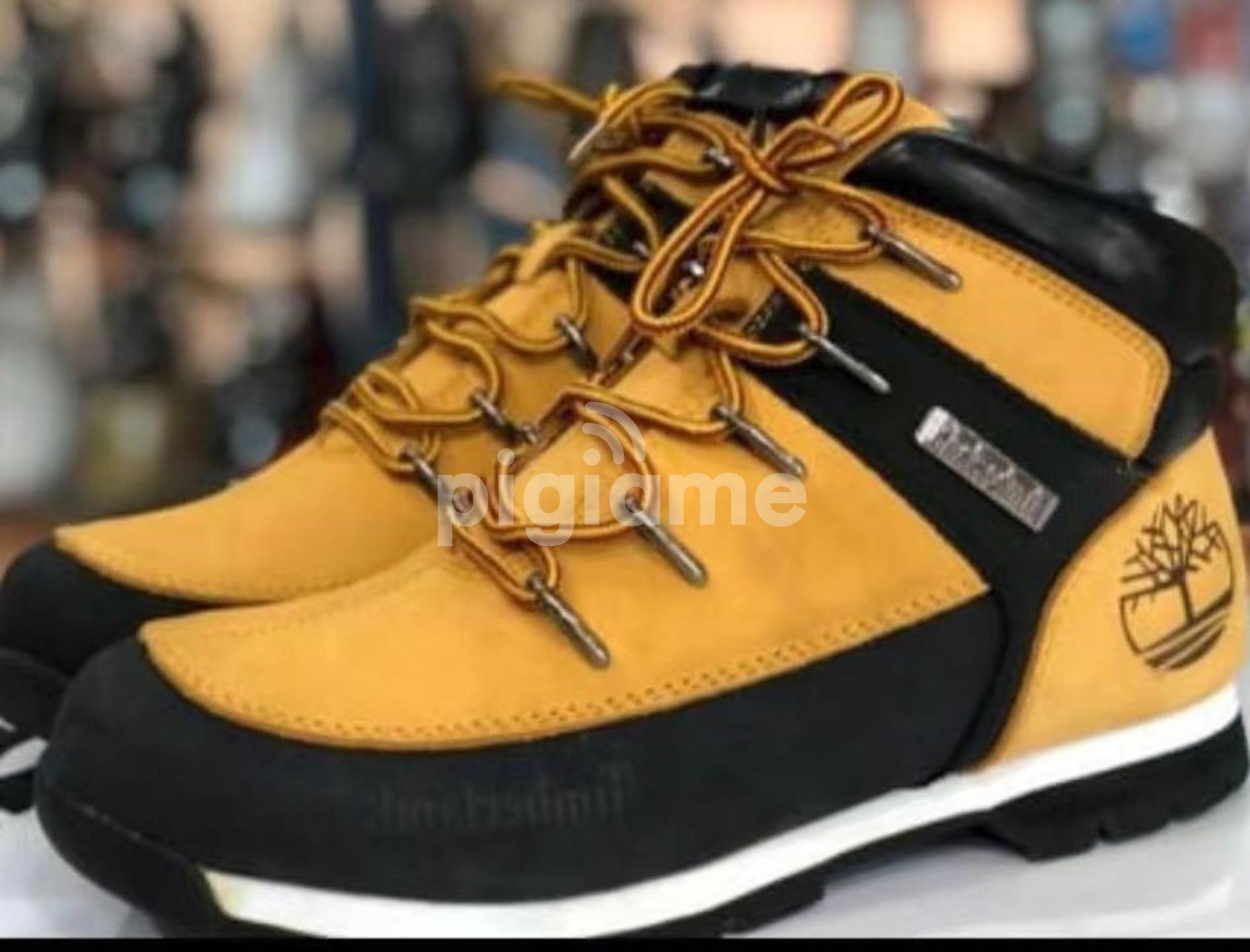 Mustard Black Timberland Premium Sport Boots