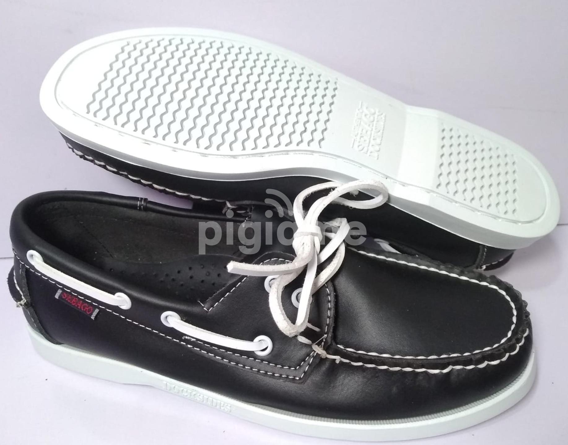 Sebago Docksides Black White Lace Boat Shoes in Nairobi CBD
