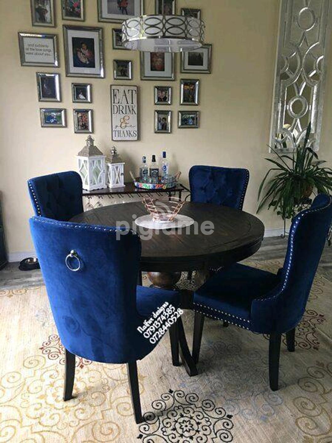 Four Seater Dining Tables For Sale In Nairobi Kenya/Round Tables Dining Set/Black Dining Tables