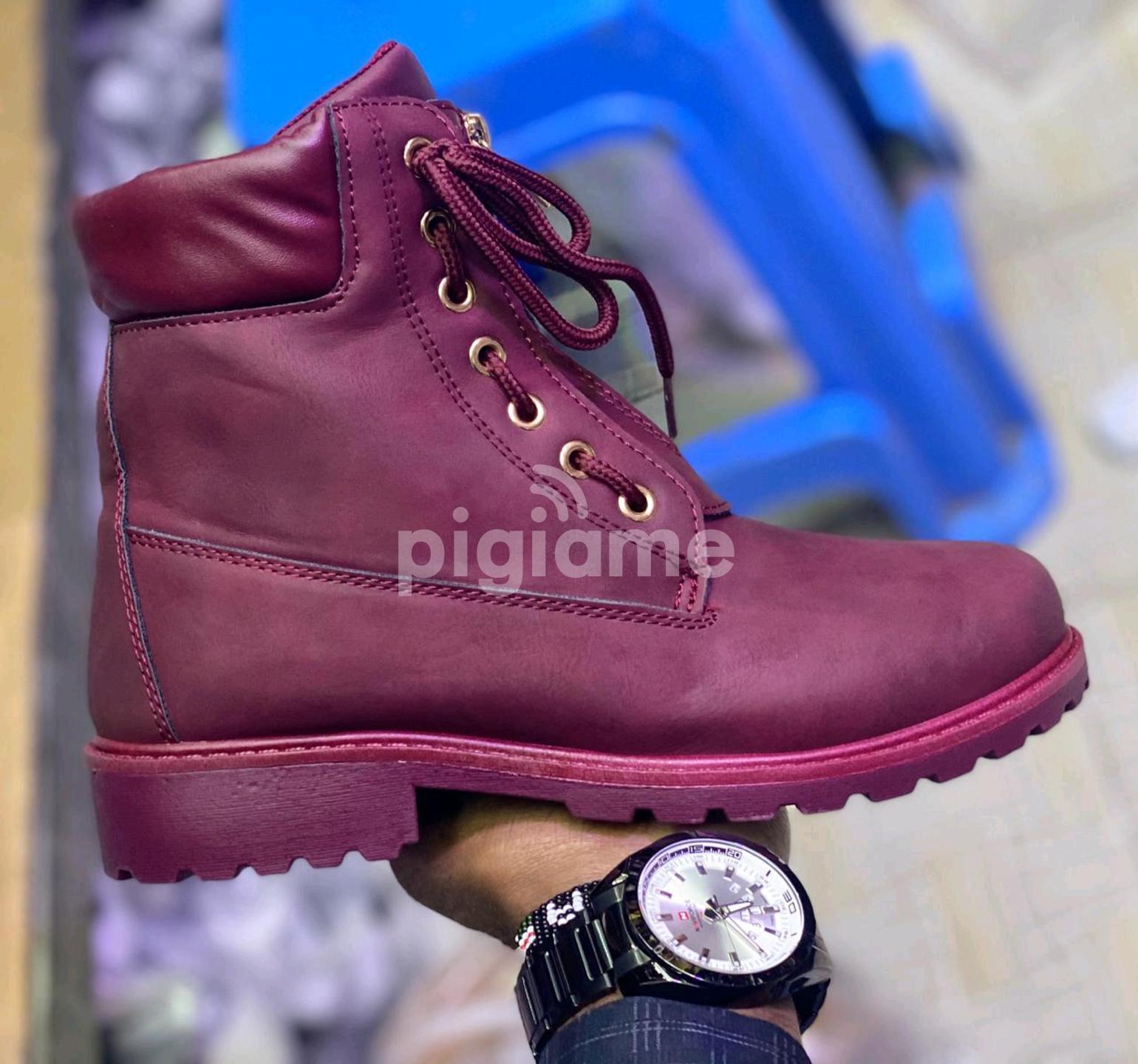 maroon ladies boots