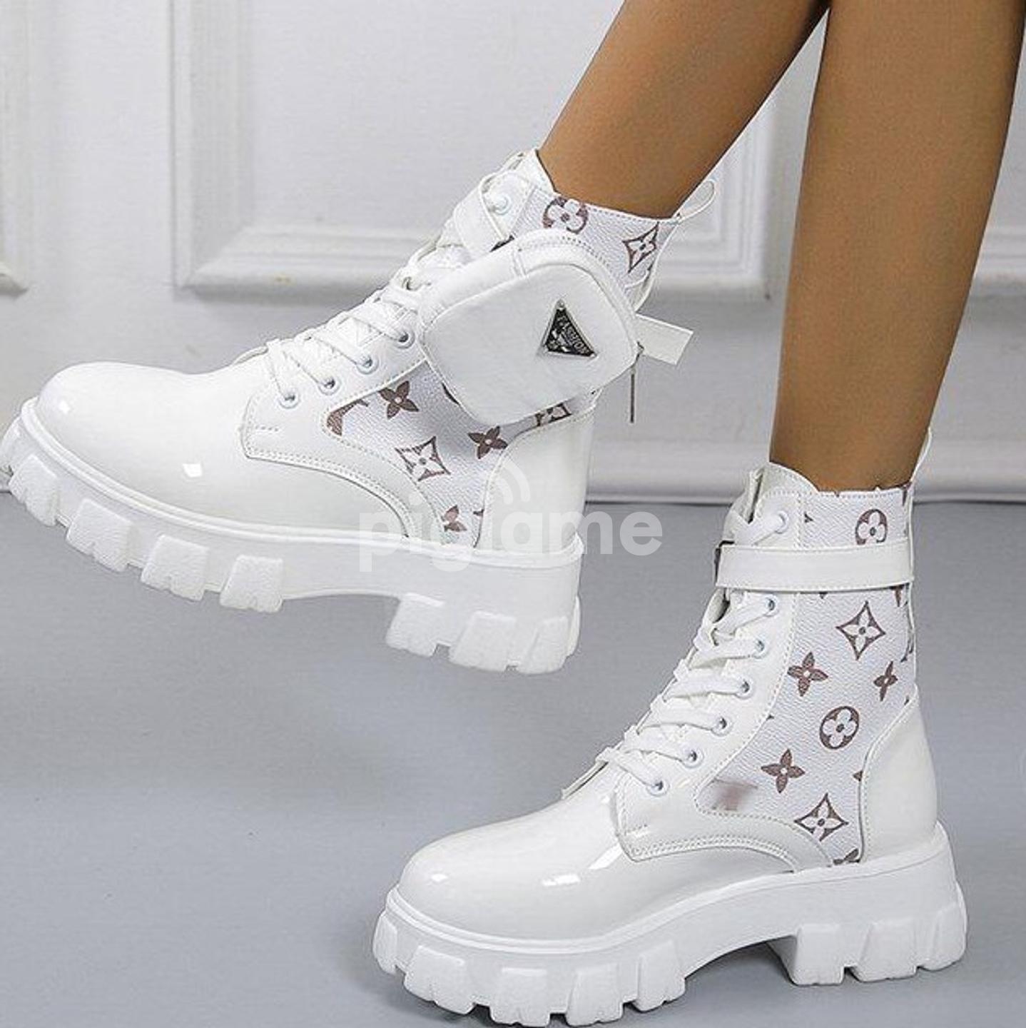 Prada Monolith Mini Bag Lug Sole Combat Ladies Boots in Nairobi