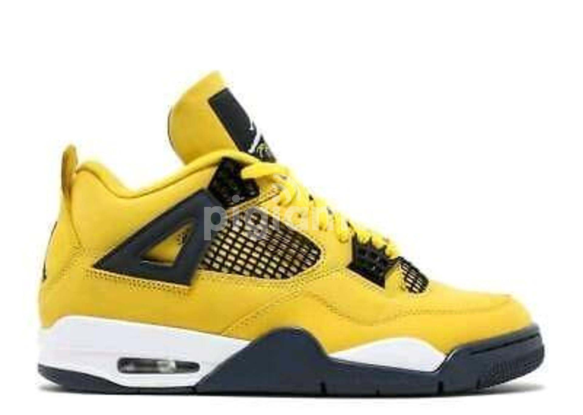 *Nike Air Jordan 4 Retro Iv Lightning Tour Yellow Ct8527-700 Men's 2021 Sneakers in Nairobi CBD 
