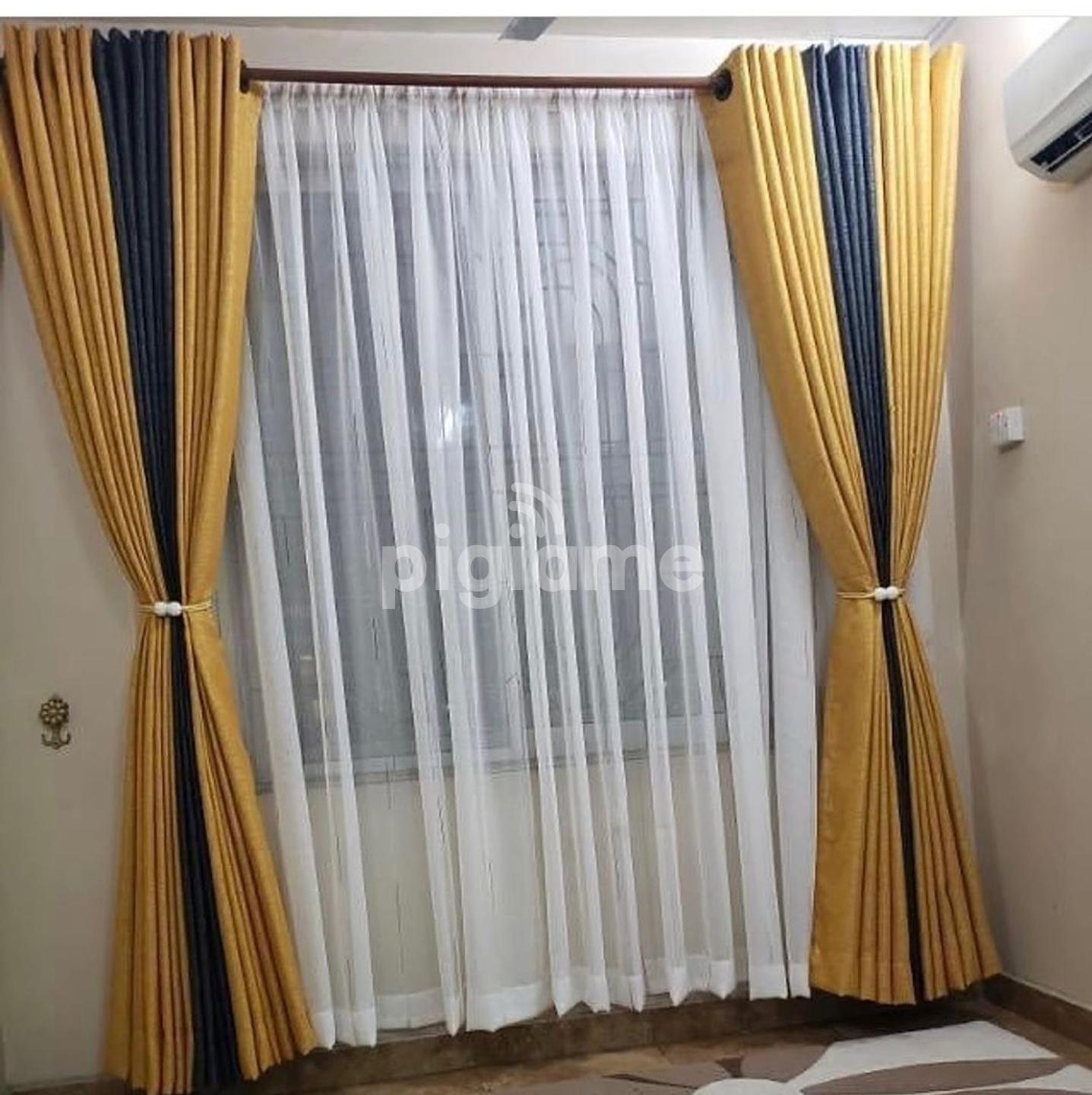 heavy curtains