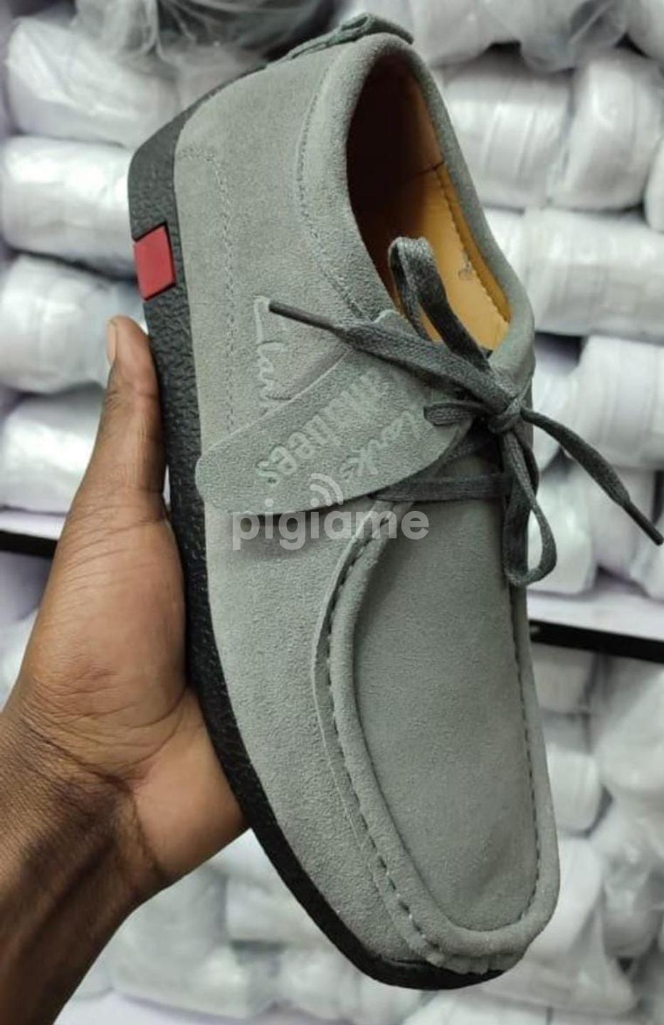 Grey Clarks wallabees casual Lowtop shoes rubber Shoes