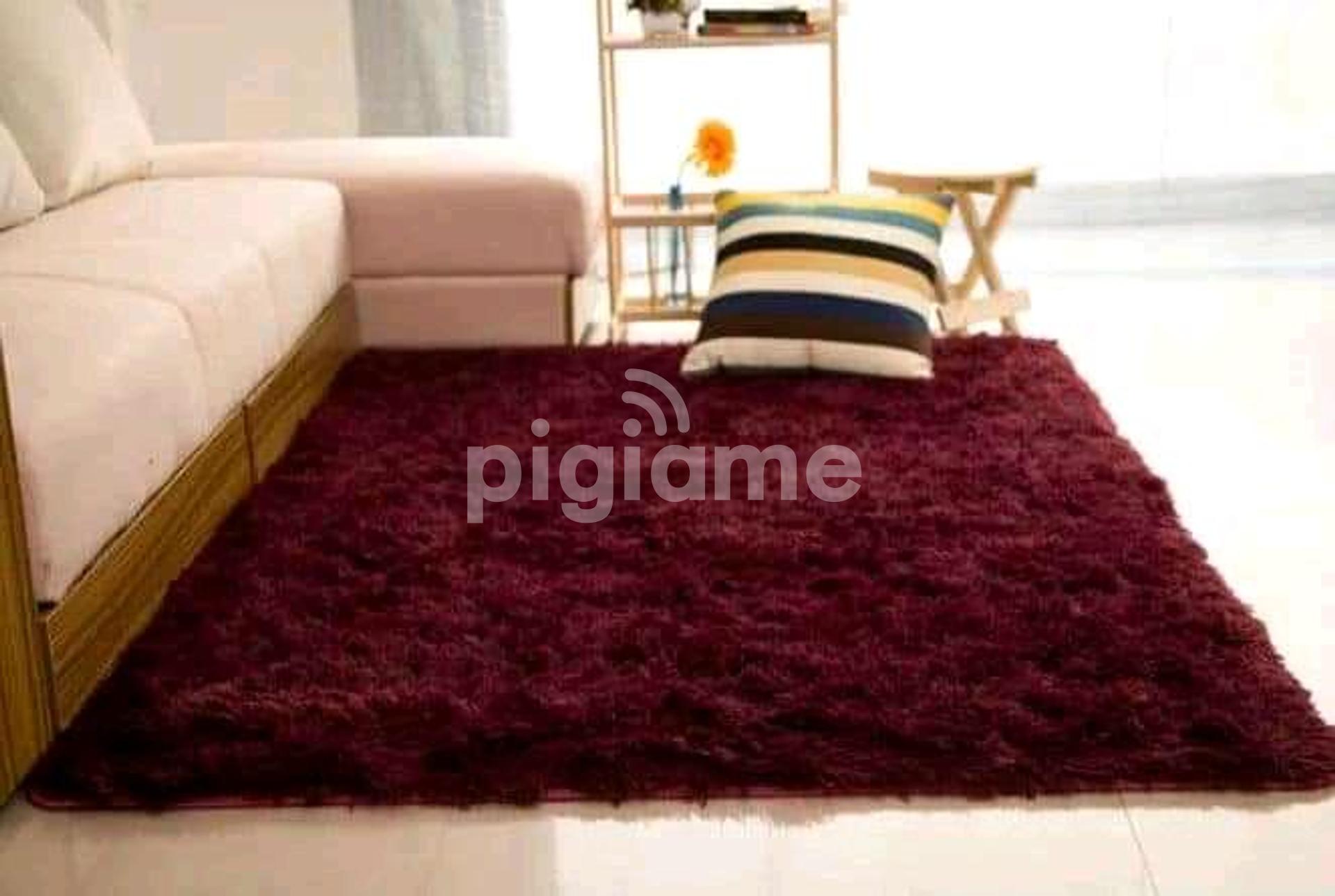 Maroon Fluffy Carpets in Nairobi CBD PigiaMe