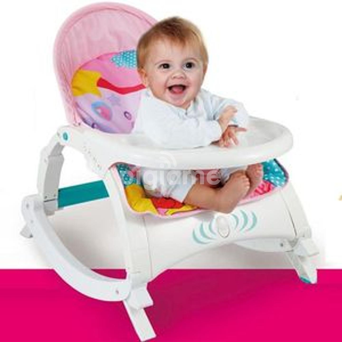 Portable baby rocker seat top