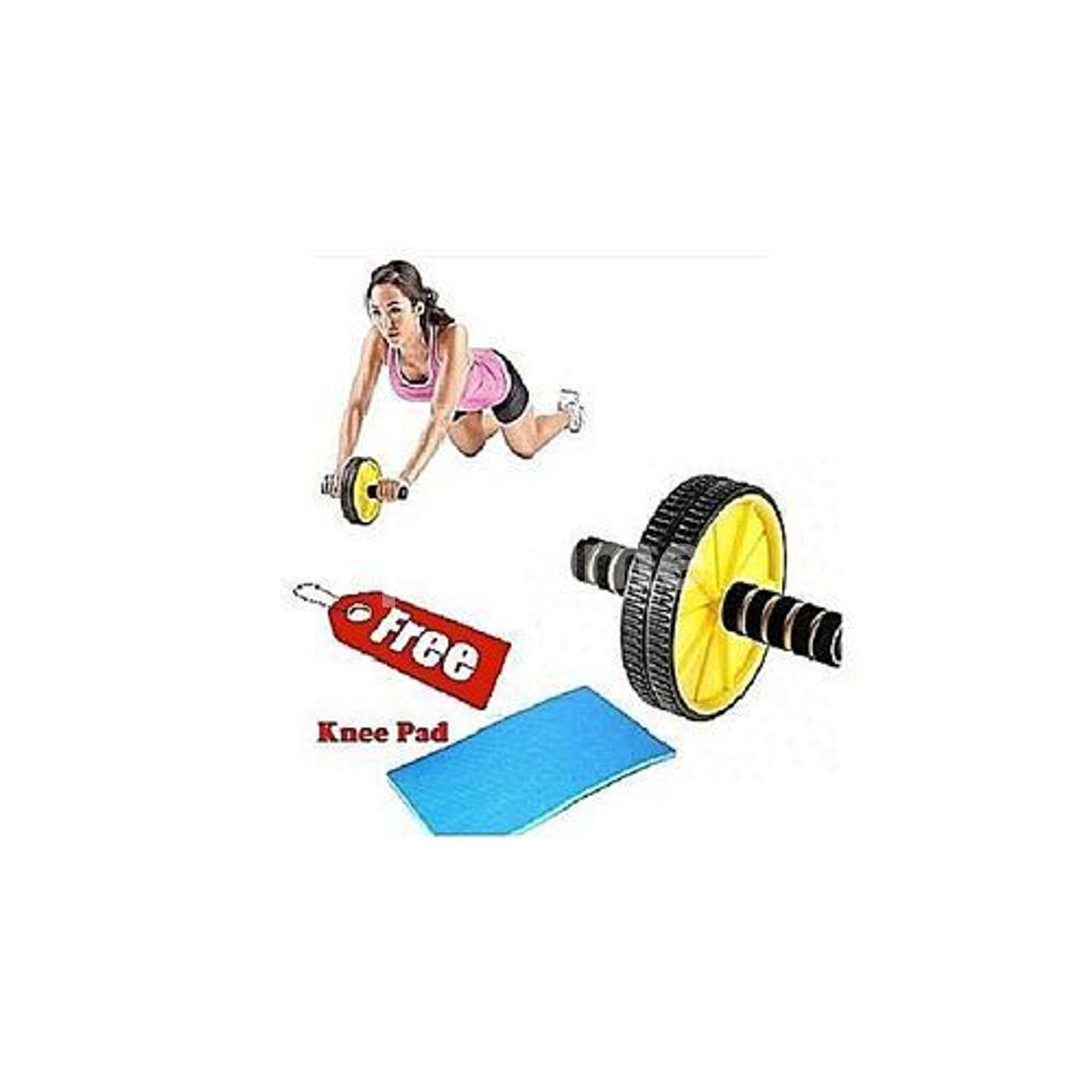 AB Roller Wheel Abs Workout Fitness Grip Comfort Mat