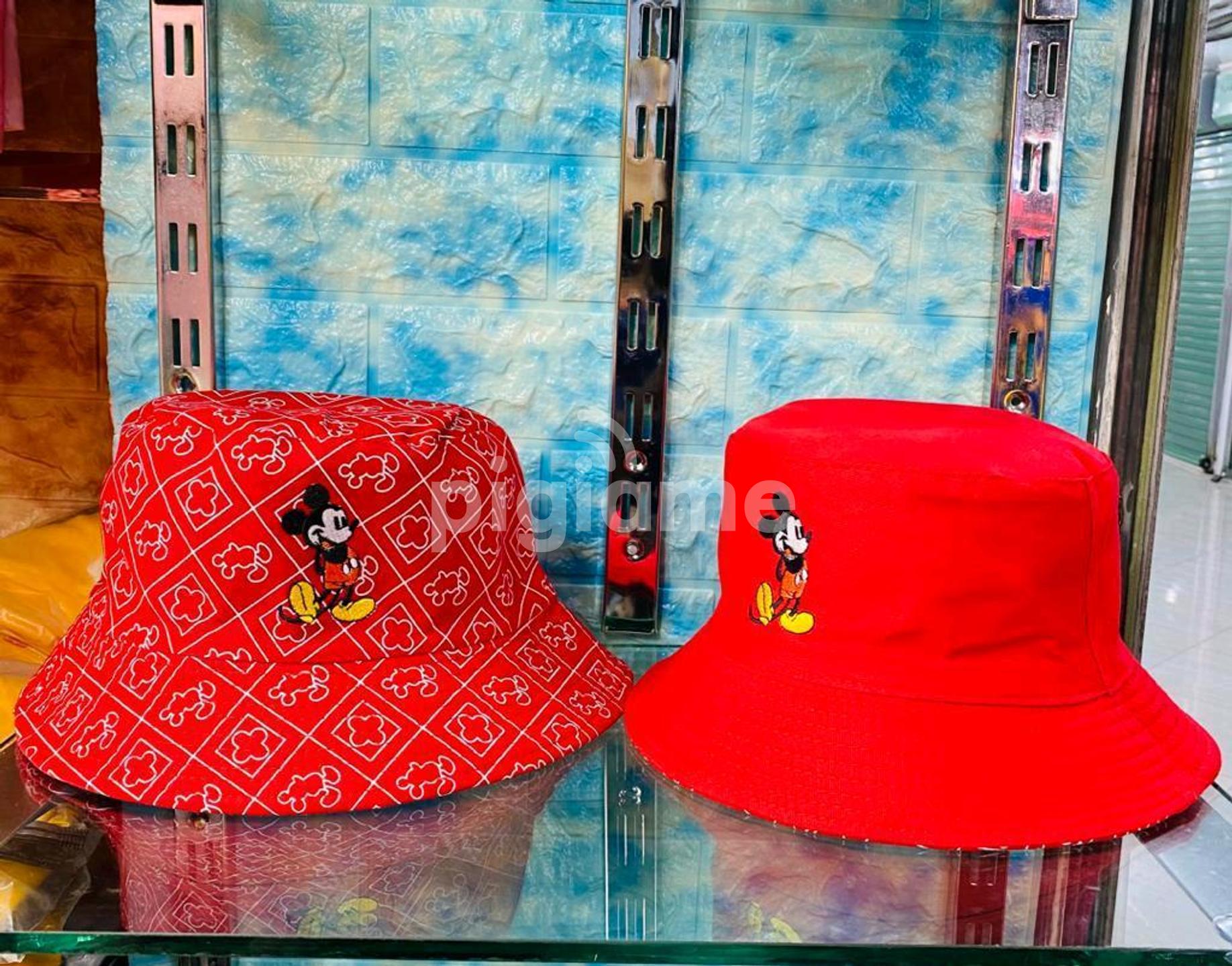 Red mickey mouse bucket hat clearance