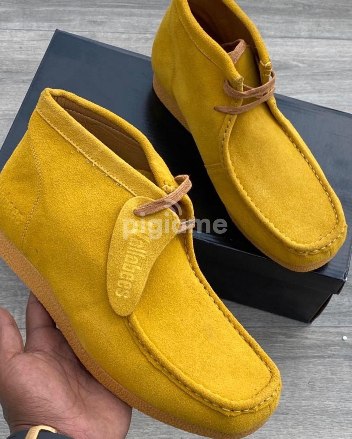 Clarks yellow shoes top